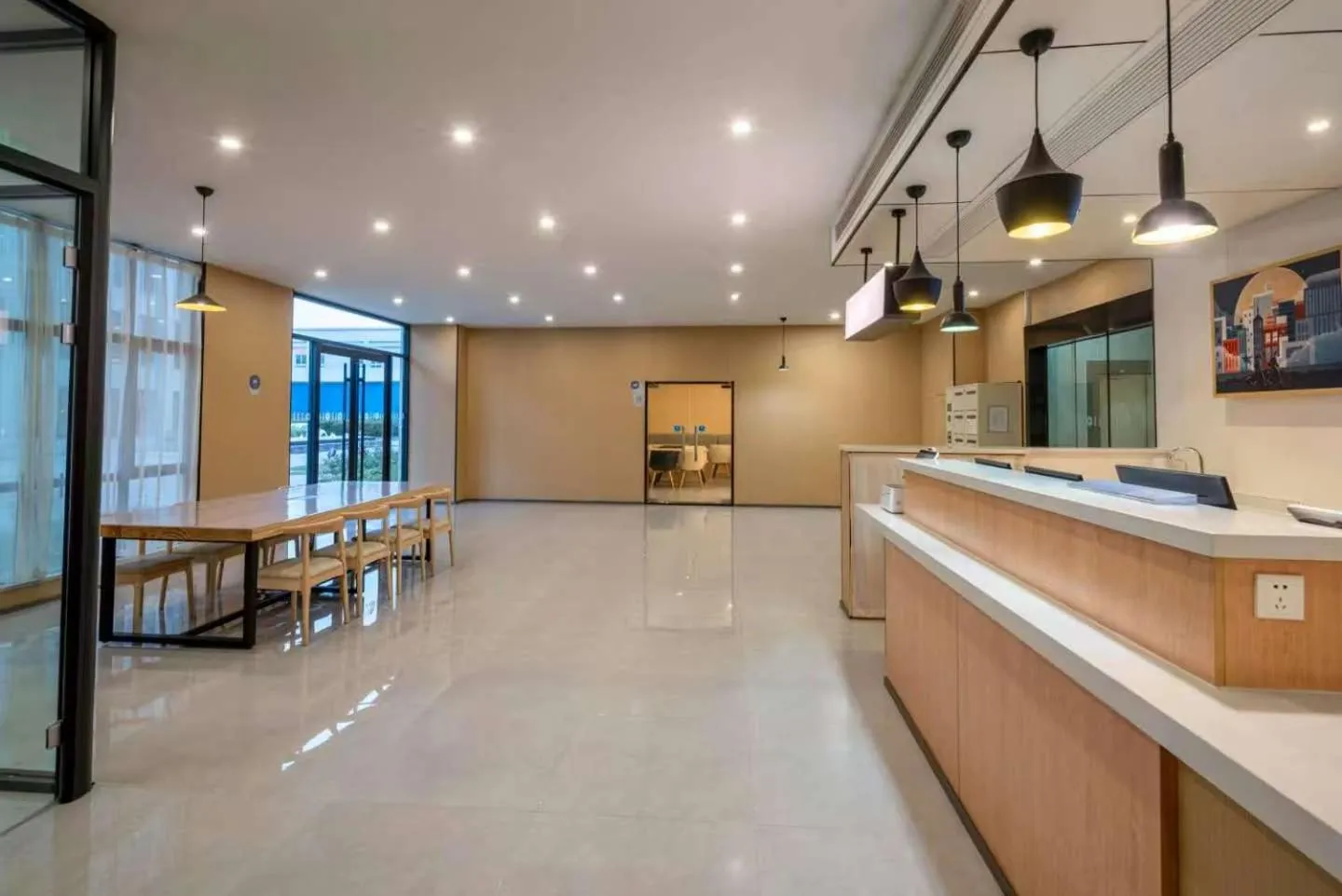 Lobby or reception in Hanting Hotel Nanjing Jiangning Niu Shoushan