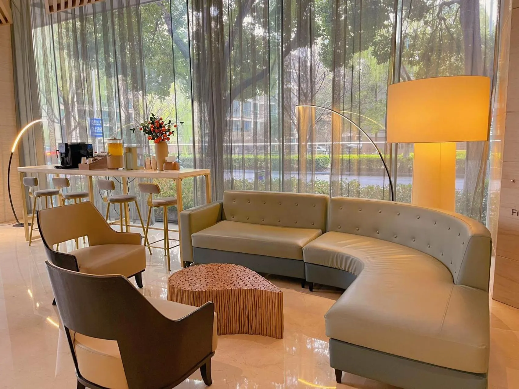 Seating area in Orange Hotel Suzhou Emerald Plaza