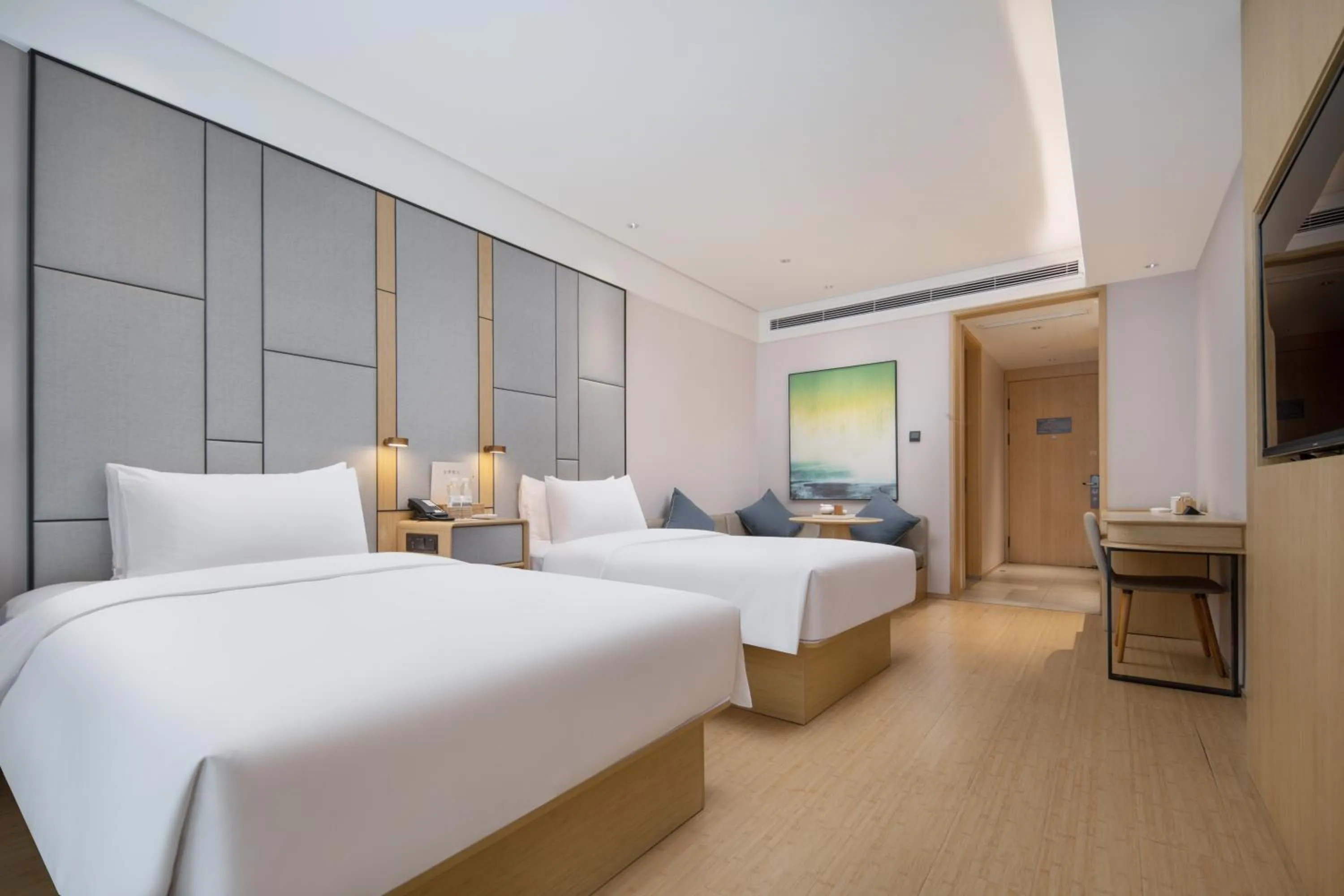 Bed in JI Hotel Chongqing Liangjiang Happiness Plaza