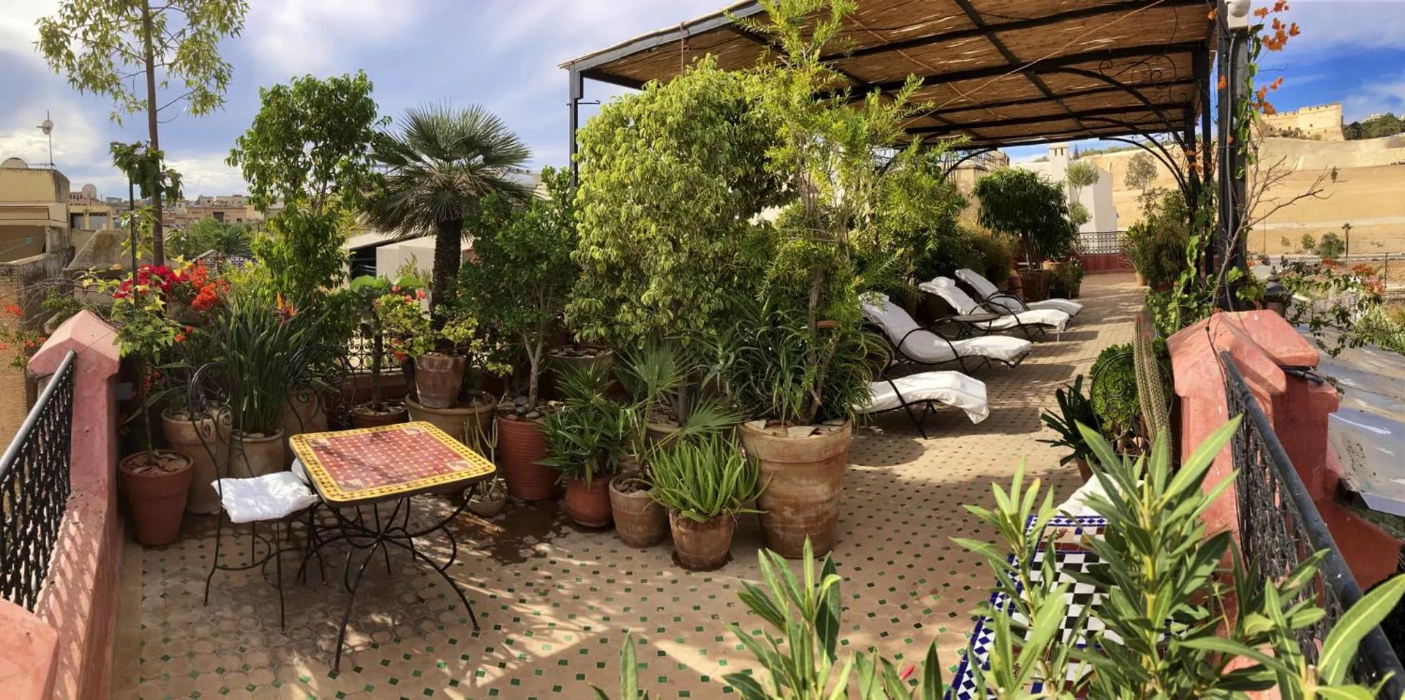 Patio in Riad Toyour- Riad of birds