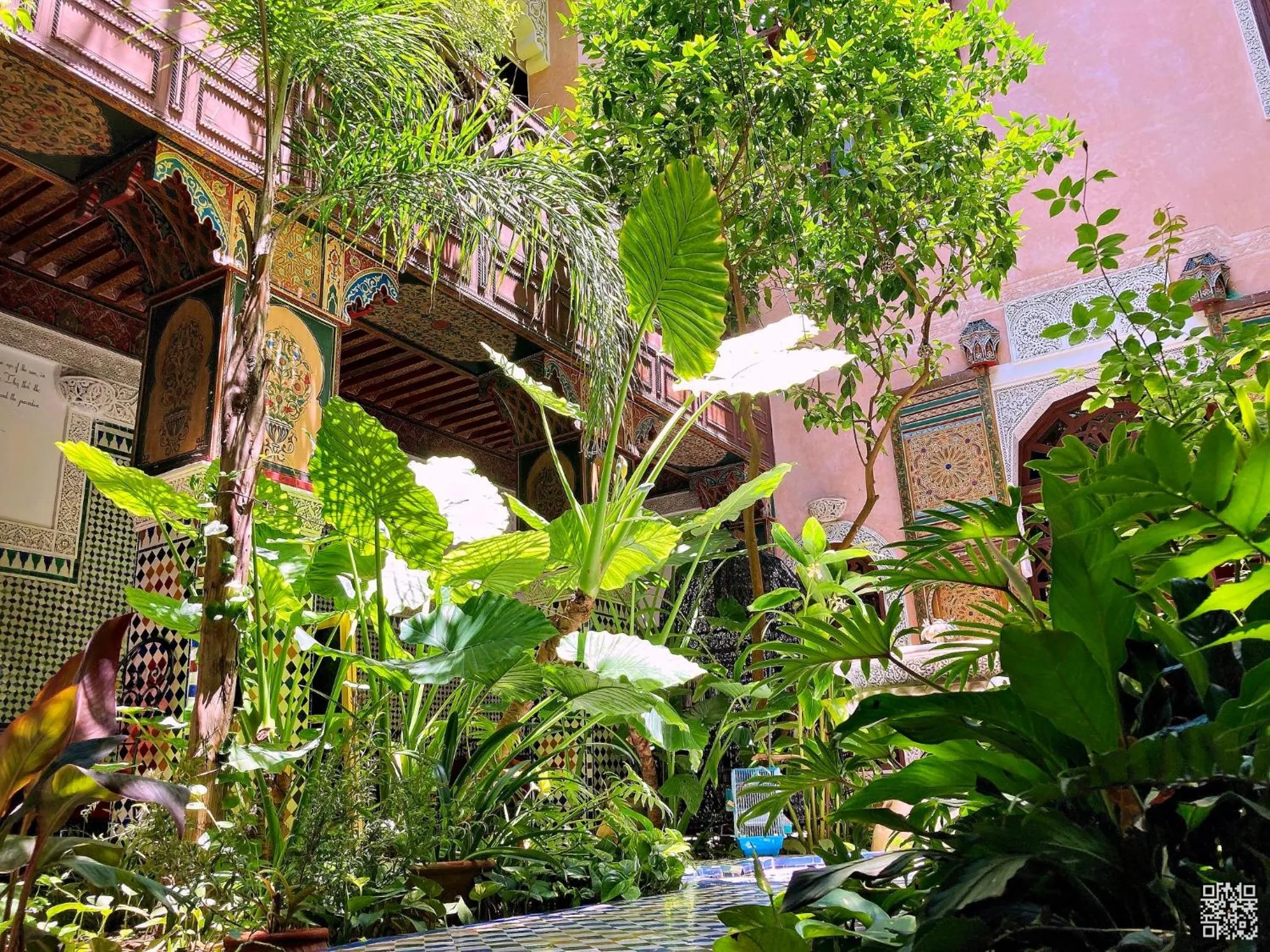 Patio in Riad Toyour- Riad of birds