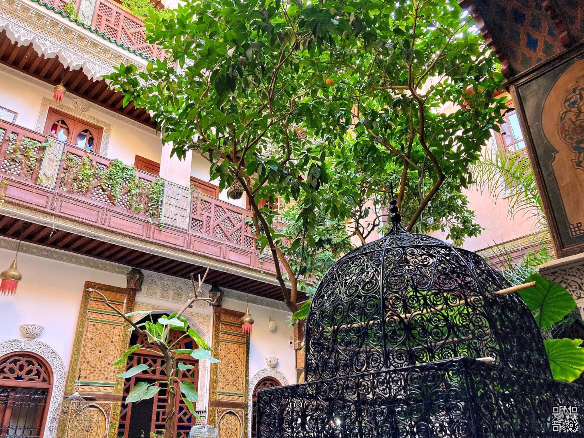 Patio in Riad Toyour- Riad of birds