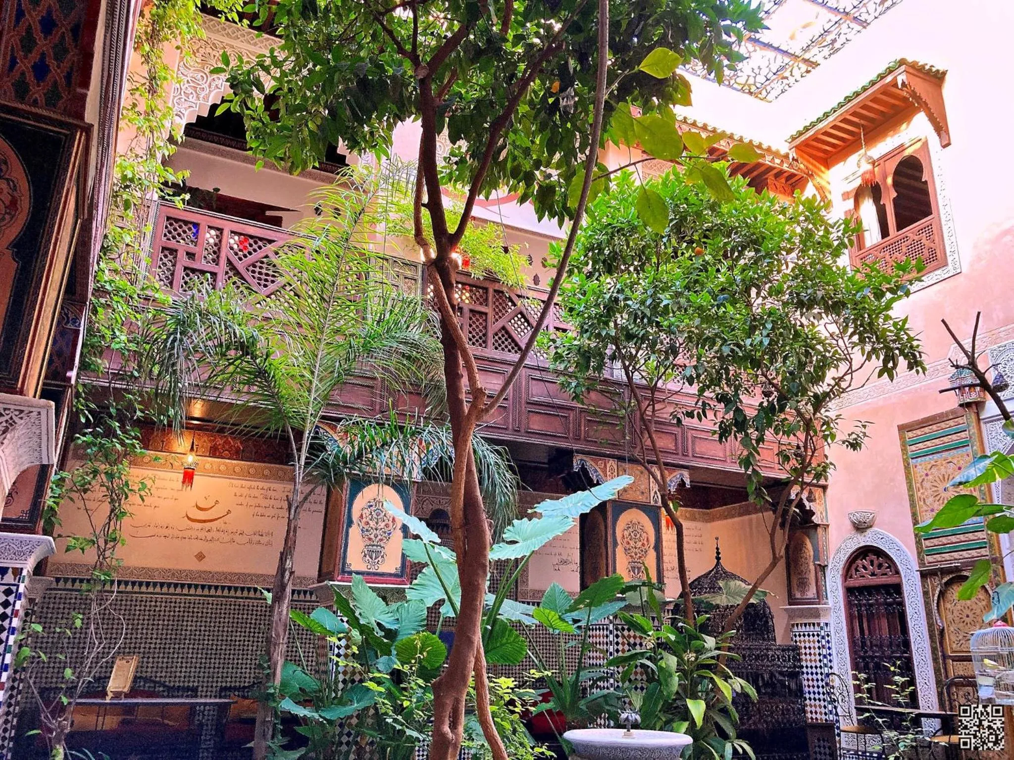 Patio in Riad Toyour- Riad of birds