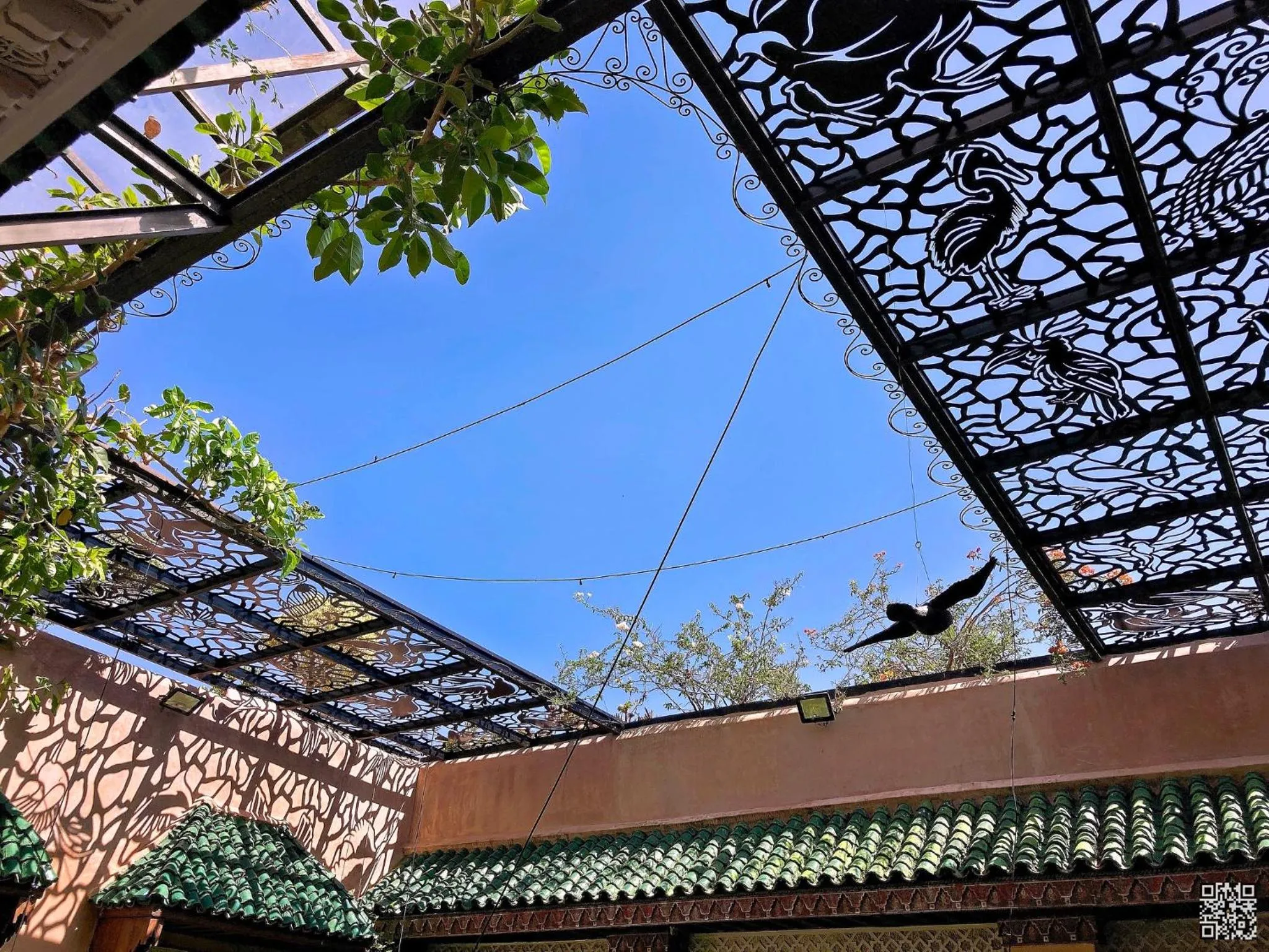 Patio in Riad Toyour- Riad of birds