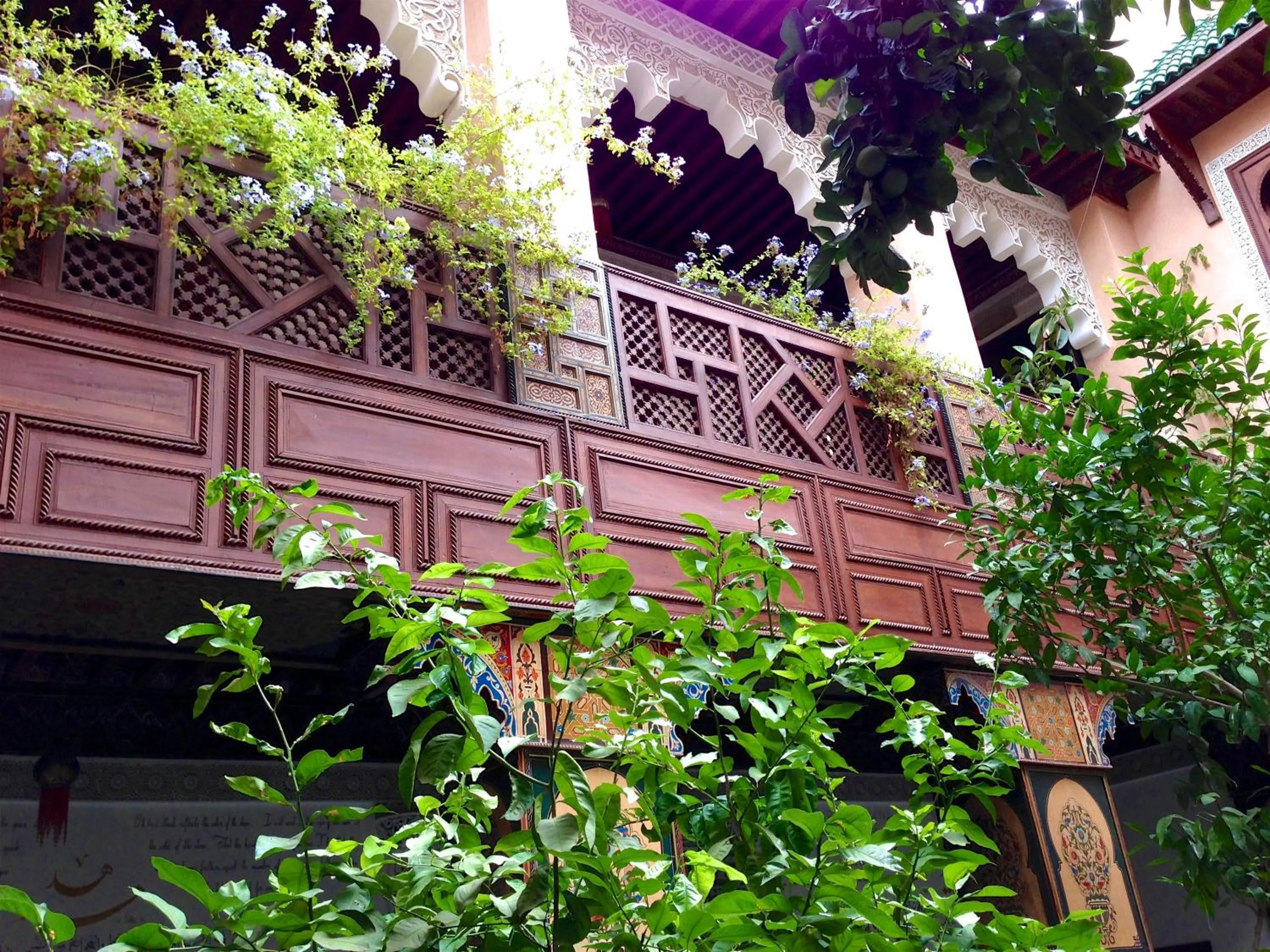 Patio in Riad Toyour- Riad of birds