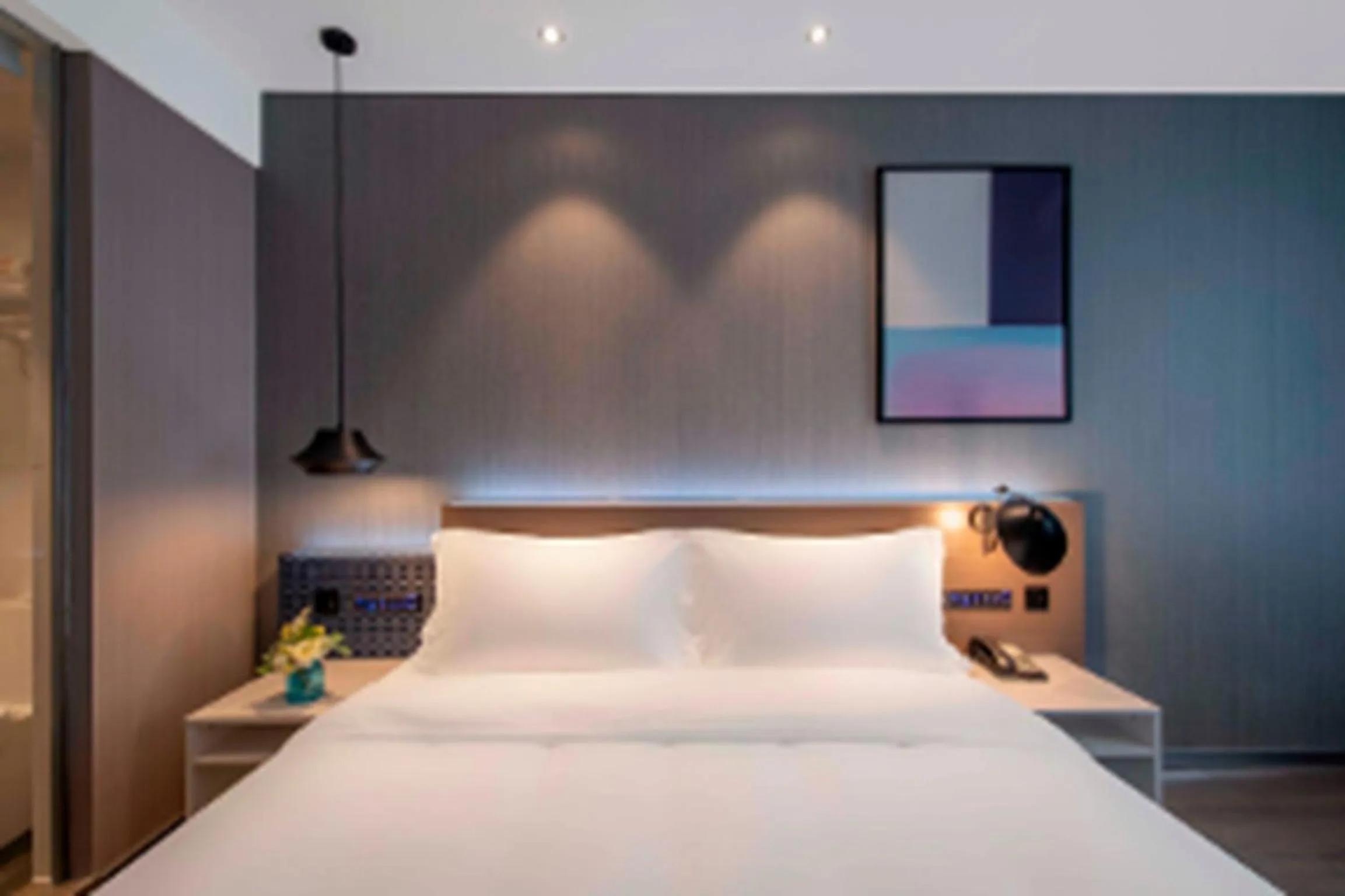 Photo of the whole room, Bed in Orange Hotel Suzhou North Station Cailian Square
