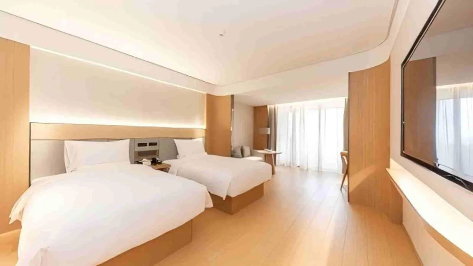 Bed in JI Hotel Shanghai Zhaojialou Ancient Town