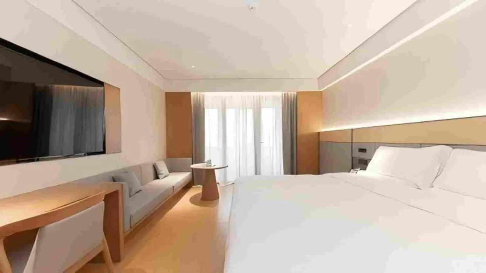 Bedroom, Bed in JI Hotel Shanghai Zhaojialou Ancient Town