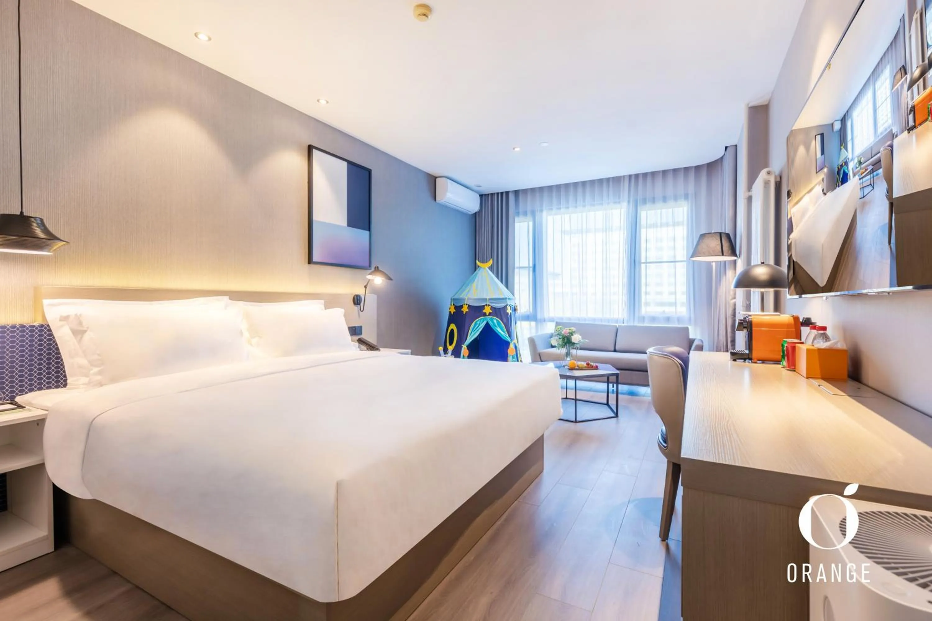 Bed in Orange Hotel Beijing Yongfeng Space City