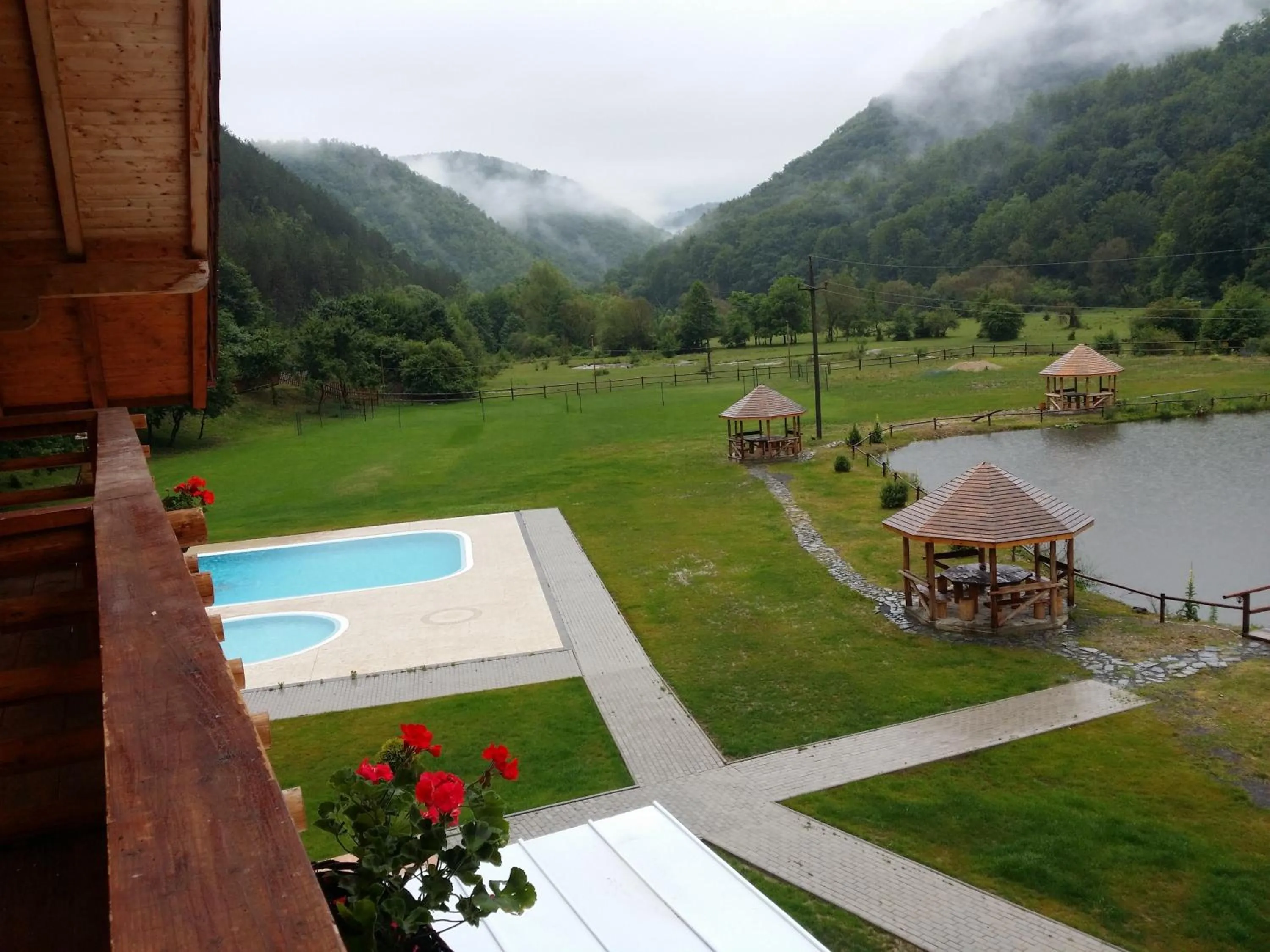 Balcony/Terrace in Pensiunea Casiana