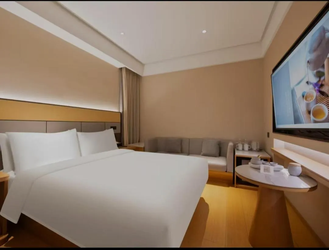 Bed in JI Hotel Beijing South Railway Station Jiaomen West Subway Station