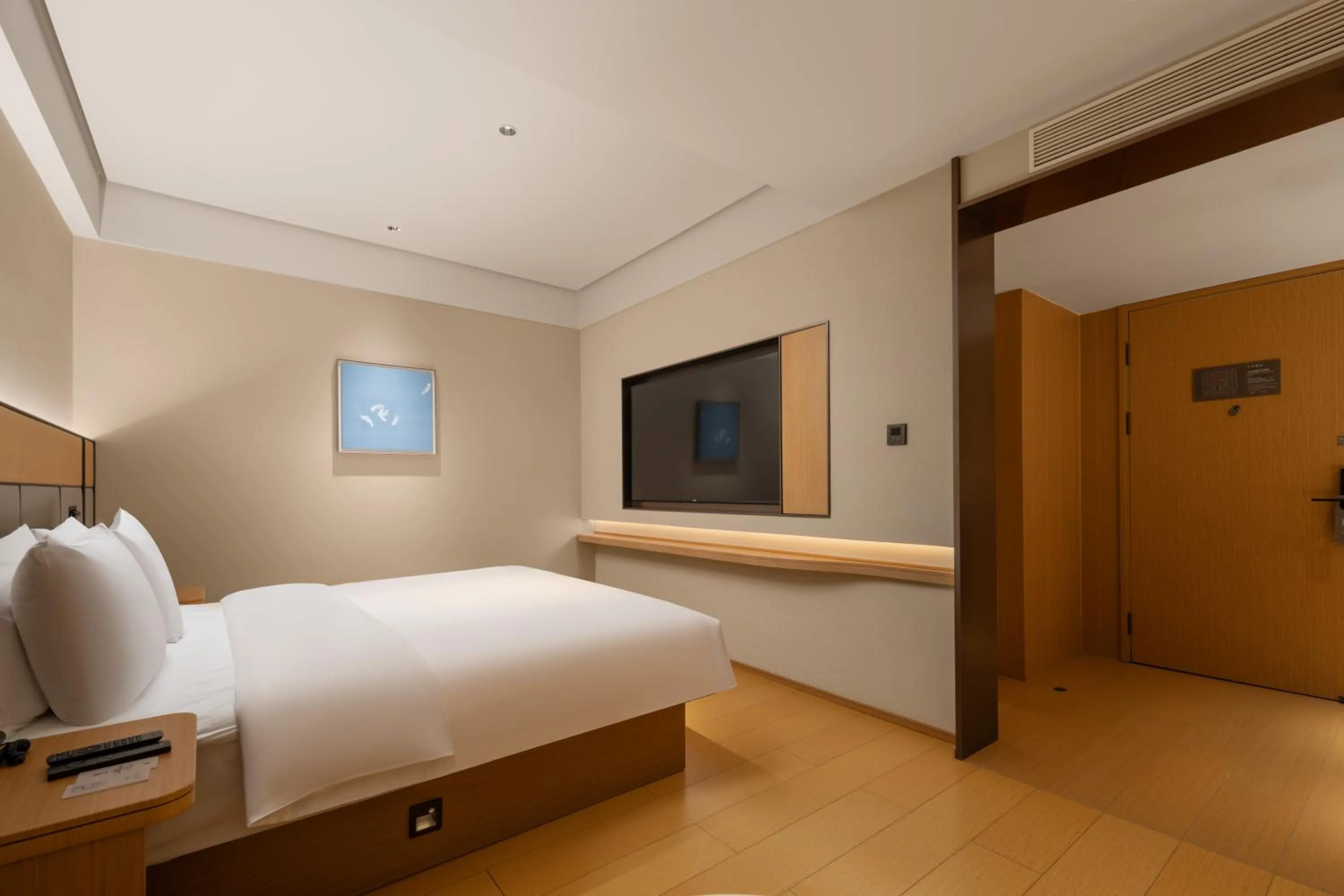 Bed in JI Hotel Chongqing Shapingba Station Three Gorges Square Pedestrian Street