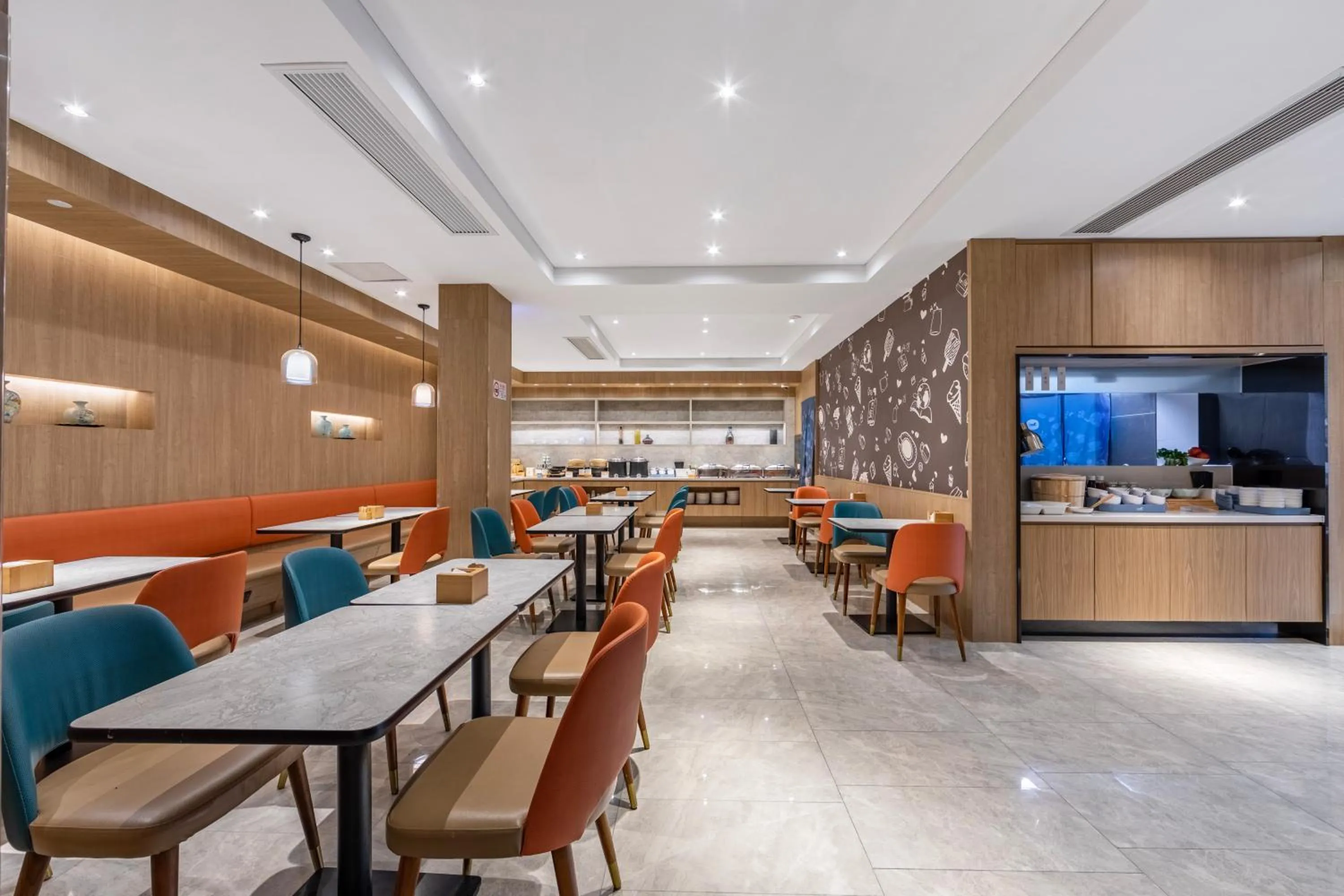 Restaurant/places to eat in Hanting Premium Hotel Shanghai World Expo Shangnan Road