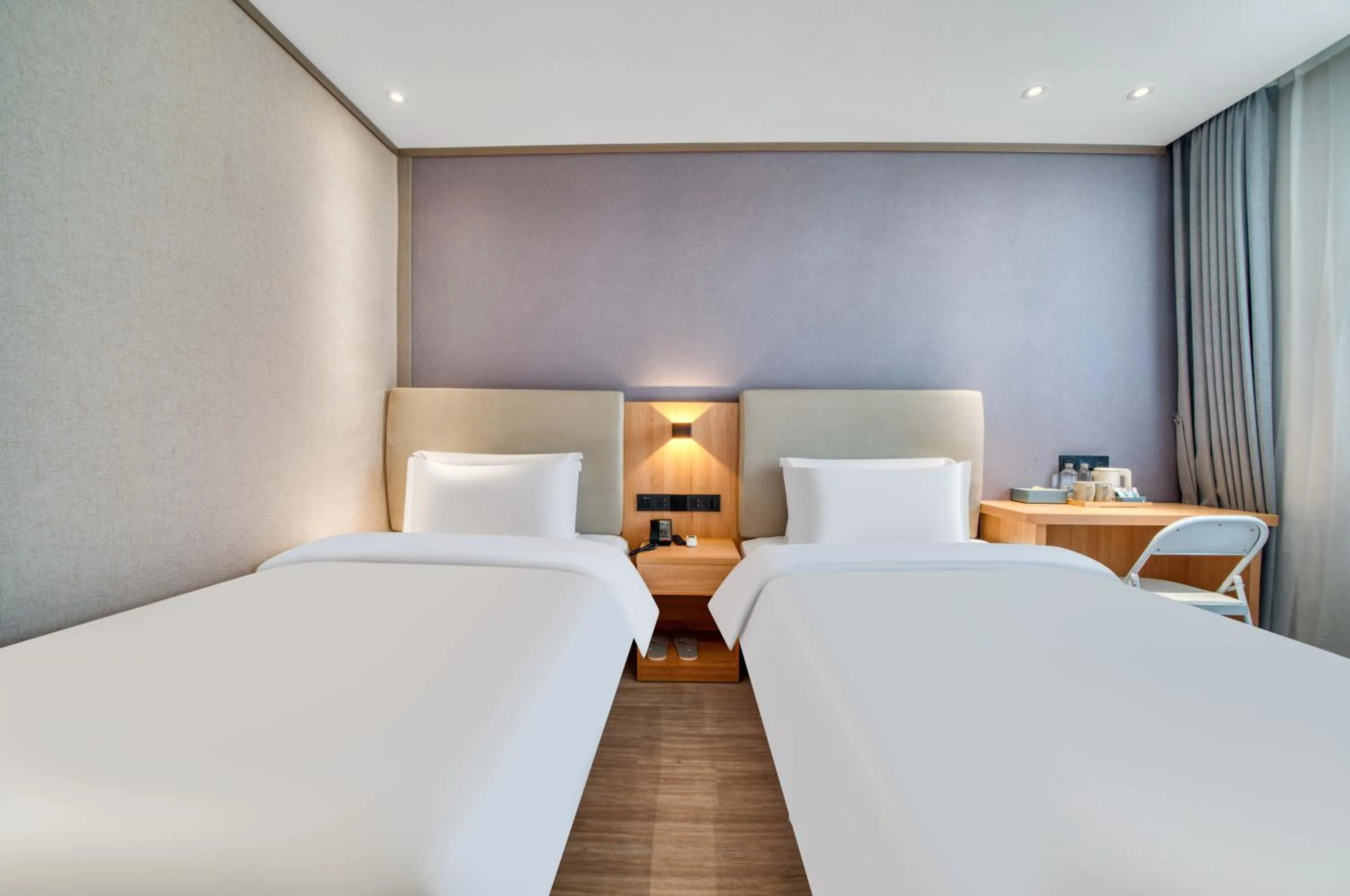 Bed in Hanting Hotel Shanghai Jiading Waigang Business School