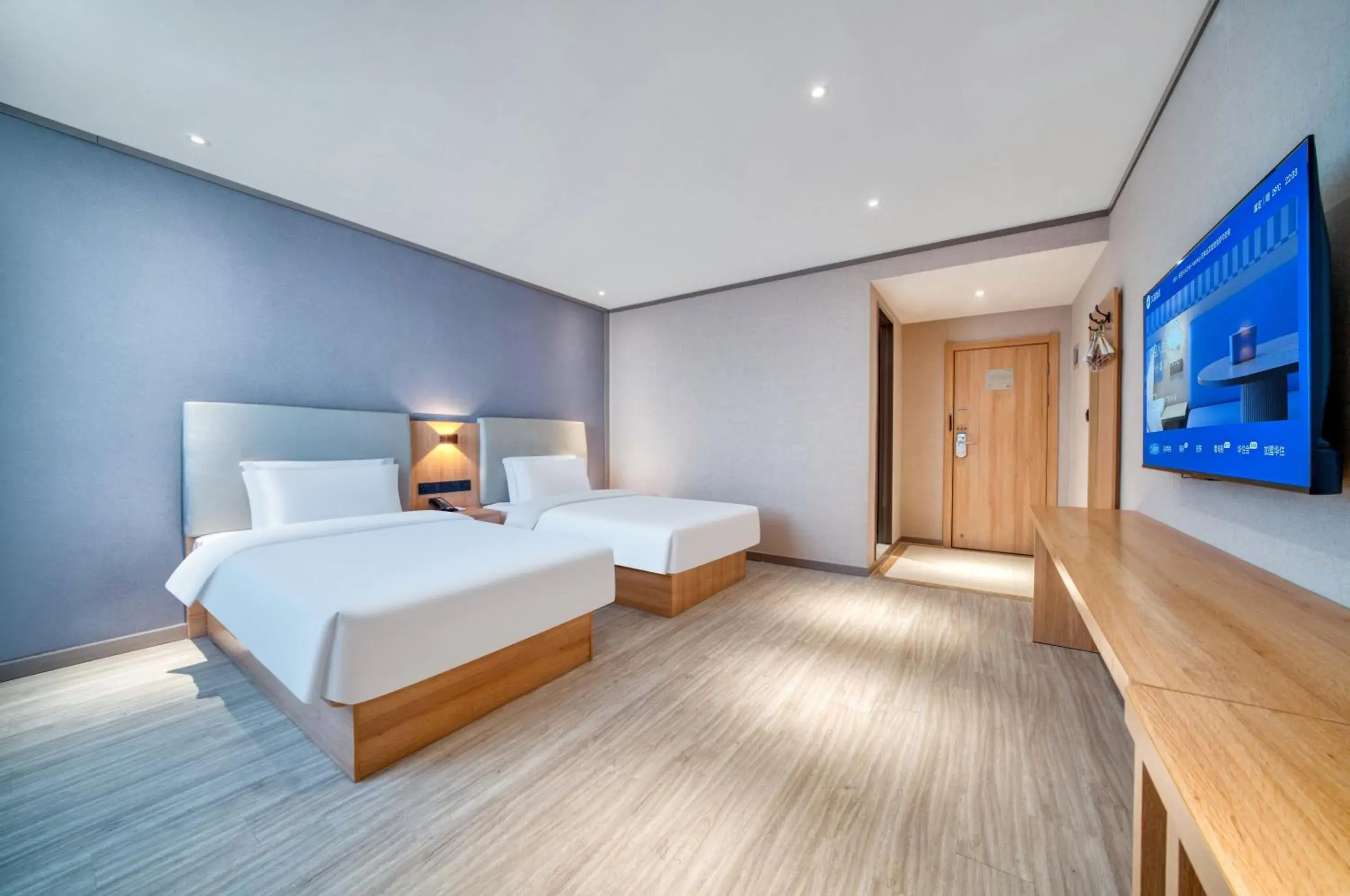 Superior Twin Room in Hanting Hotel Shanghai Jiading Waigang Business School Superior Twin Room in Hanting Hotel Shanghai Jiading Waigang Business School