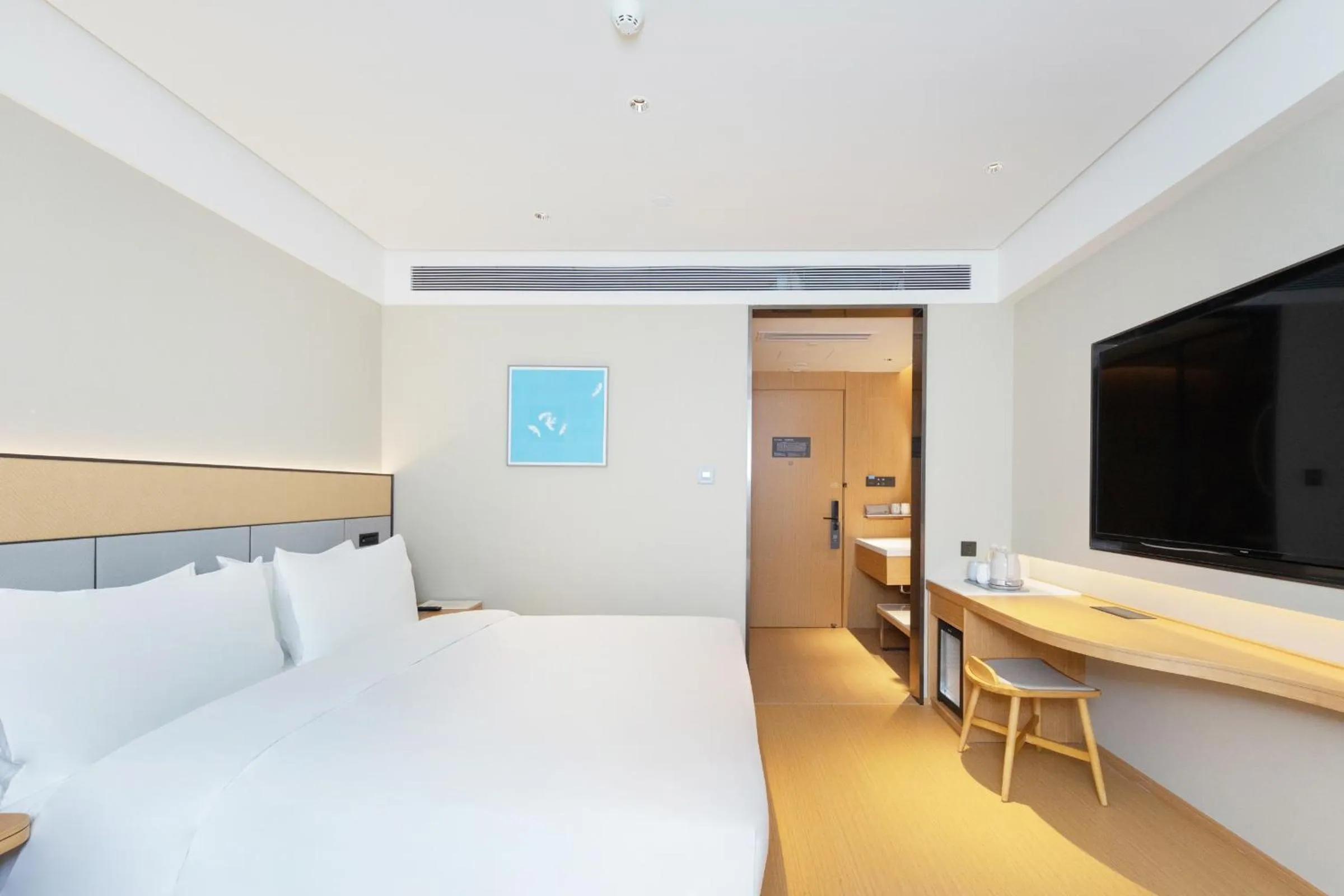 Bed in JI Hotel Beijing Beiqing Road Yongfeng Industrial Park