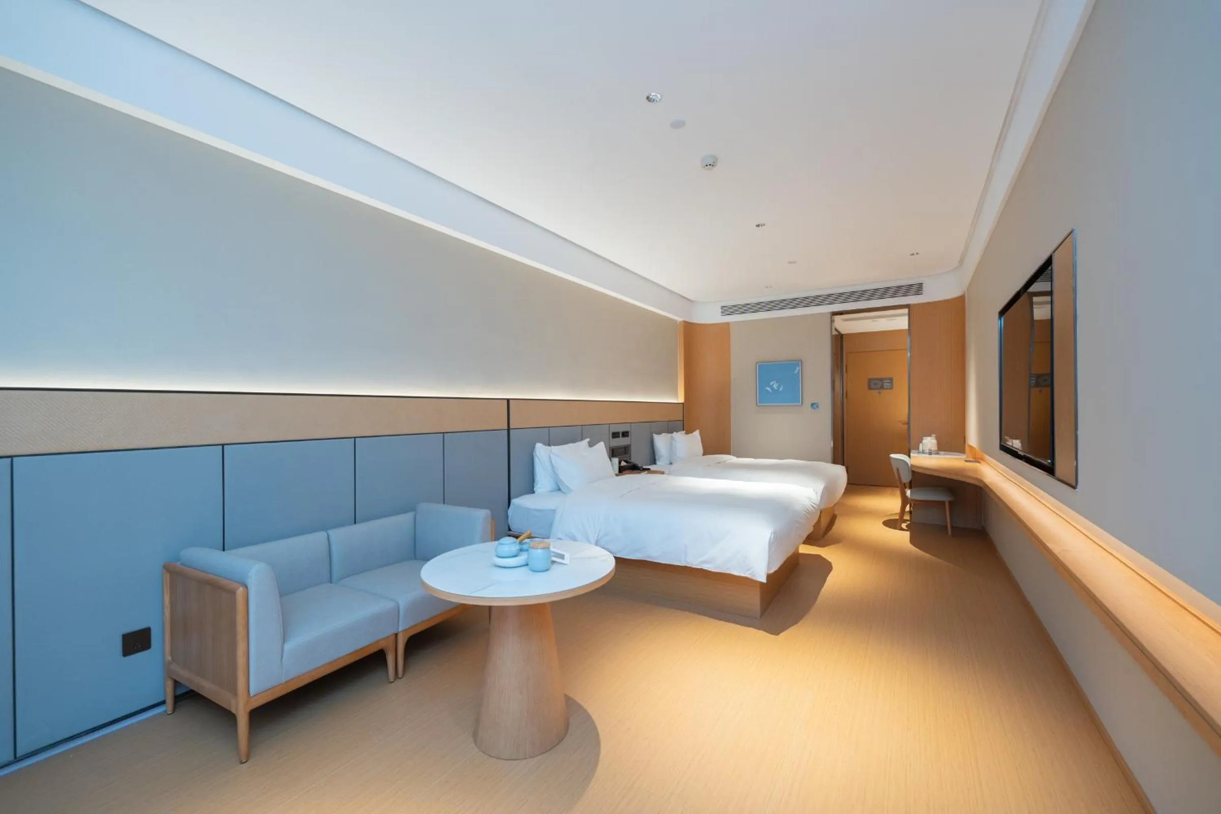 Bed in JI Hotel Guangzhou Panyu Chimelong Wanbo Center