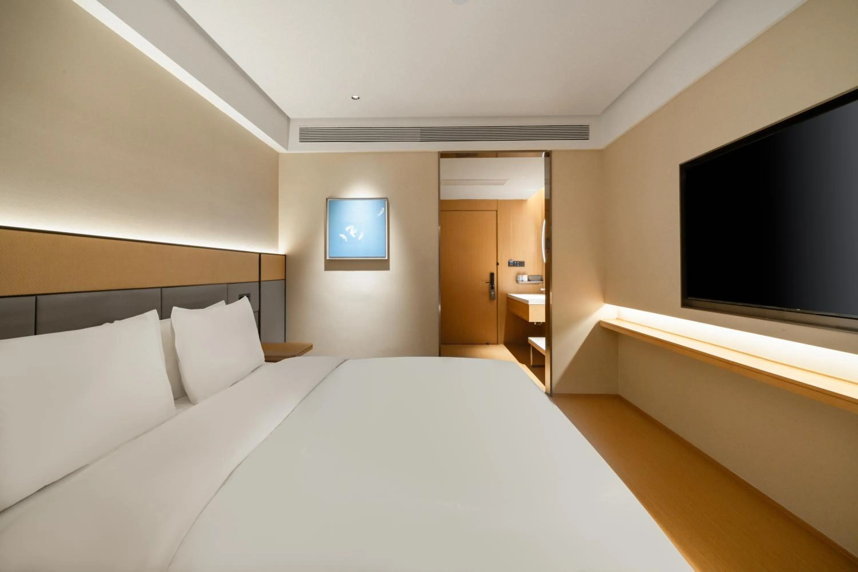 Property logo or sign, Bed in JI Hotel Guangzhou Liwan TCL Yunfeng Technology Park