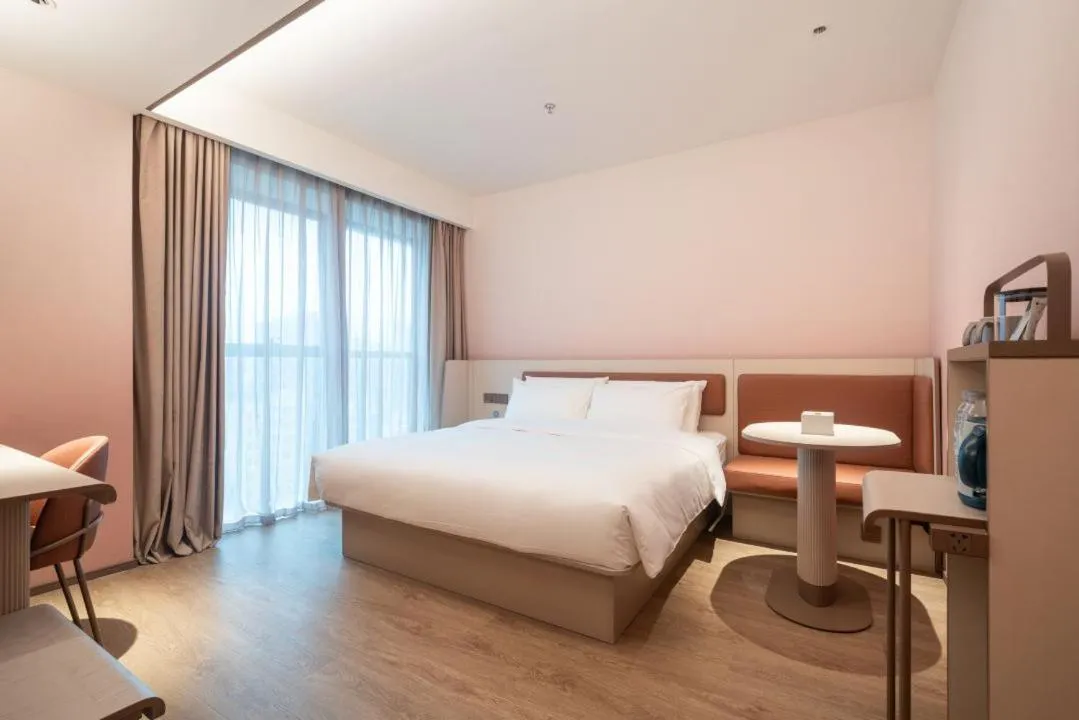 Bed in Hanting Hotel Shenzhen Shiyan Bus Station