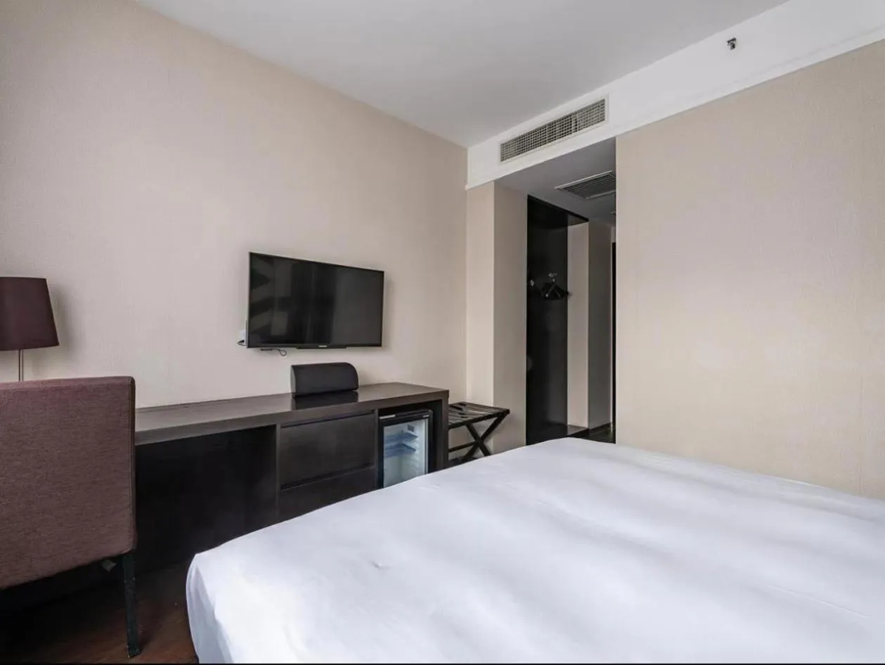 Bed in Orange Hotel Shanghai Xujiahui Damuqiao Road