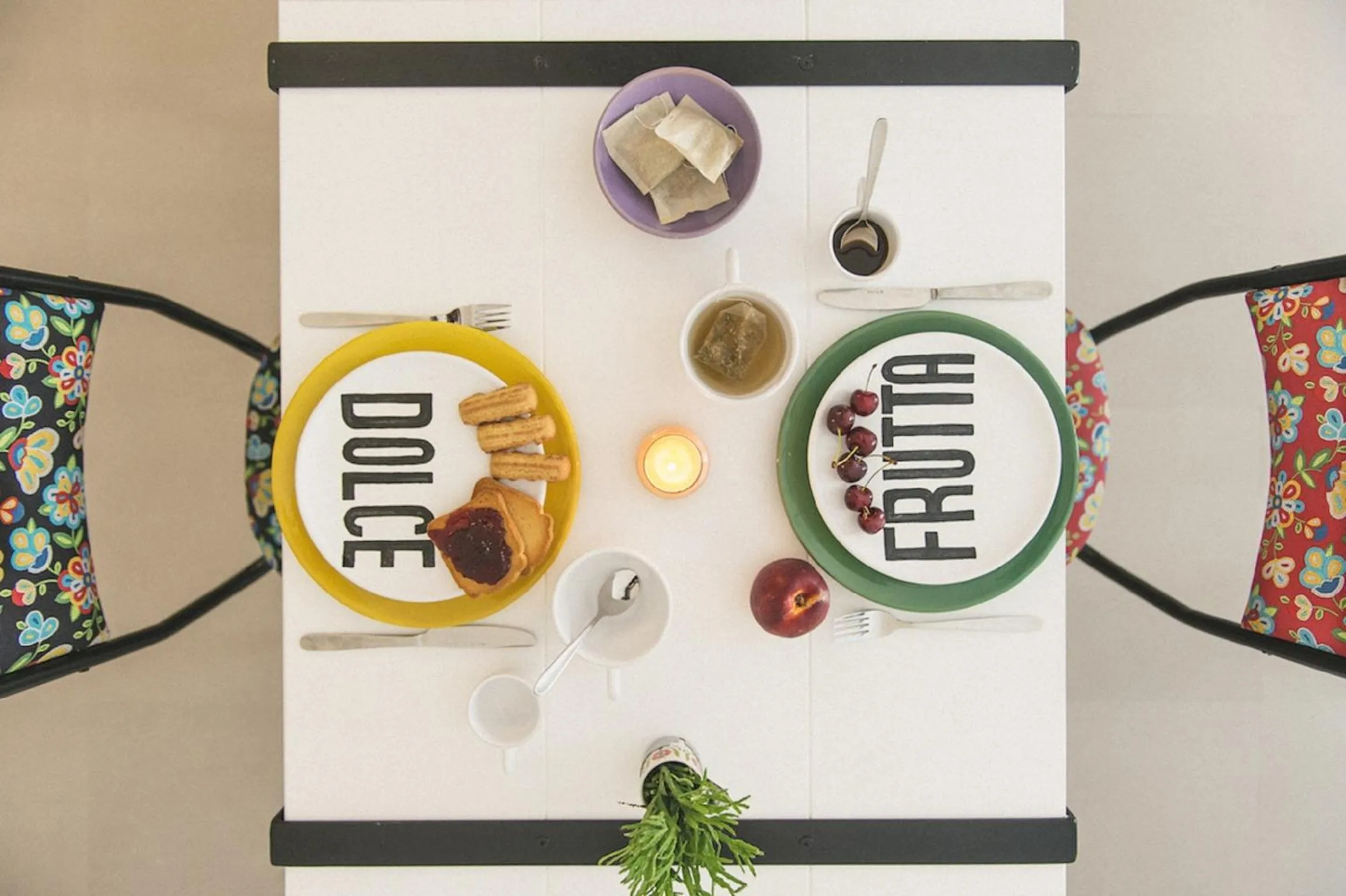 Communal kitchen in B&B Casa Ninè