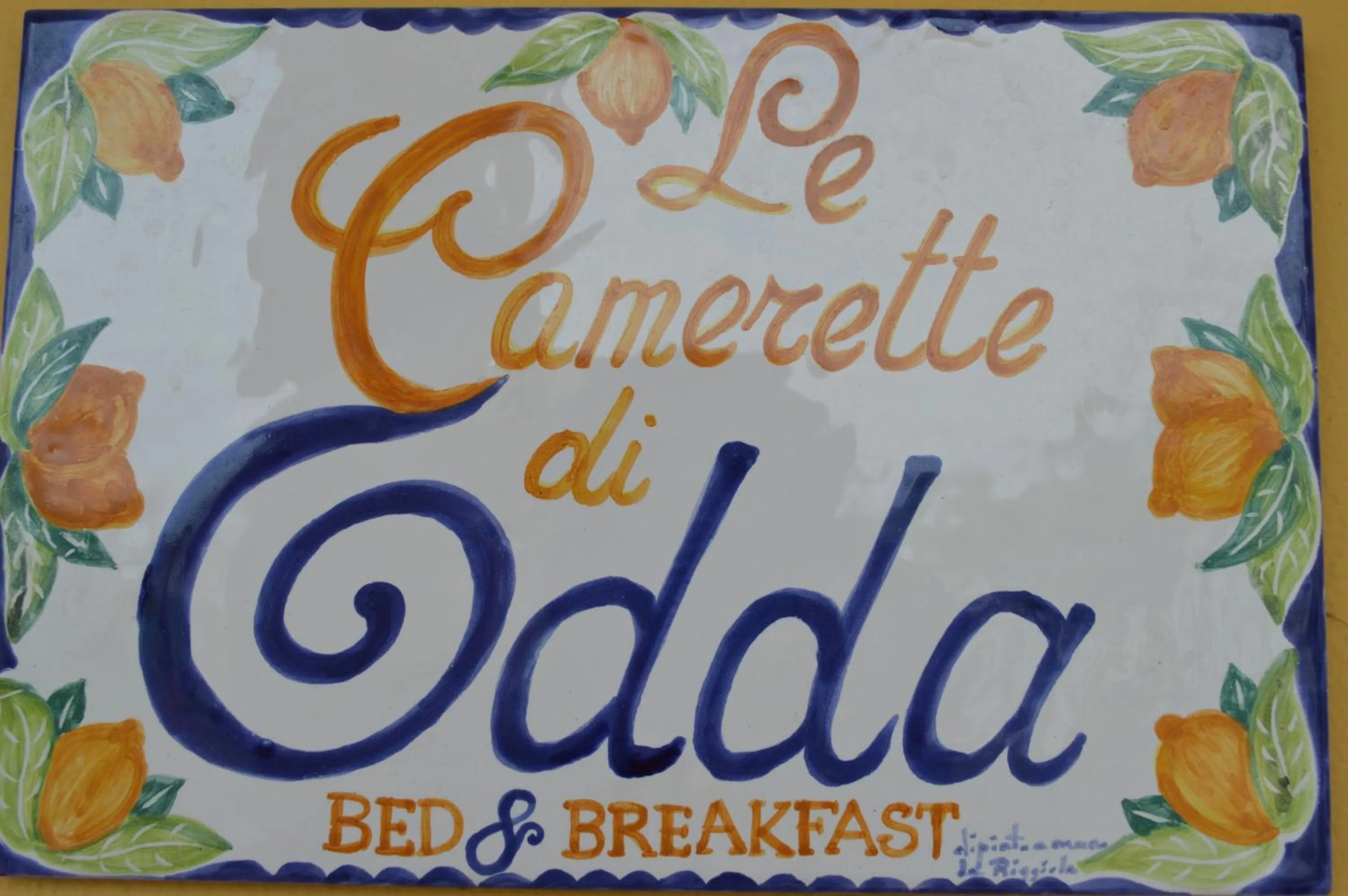 Decorative detail in B&B Le Camerette di Edda