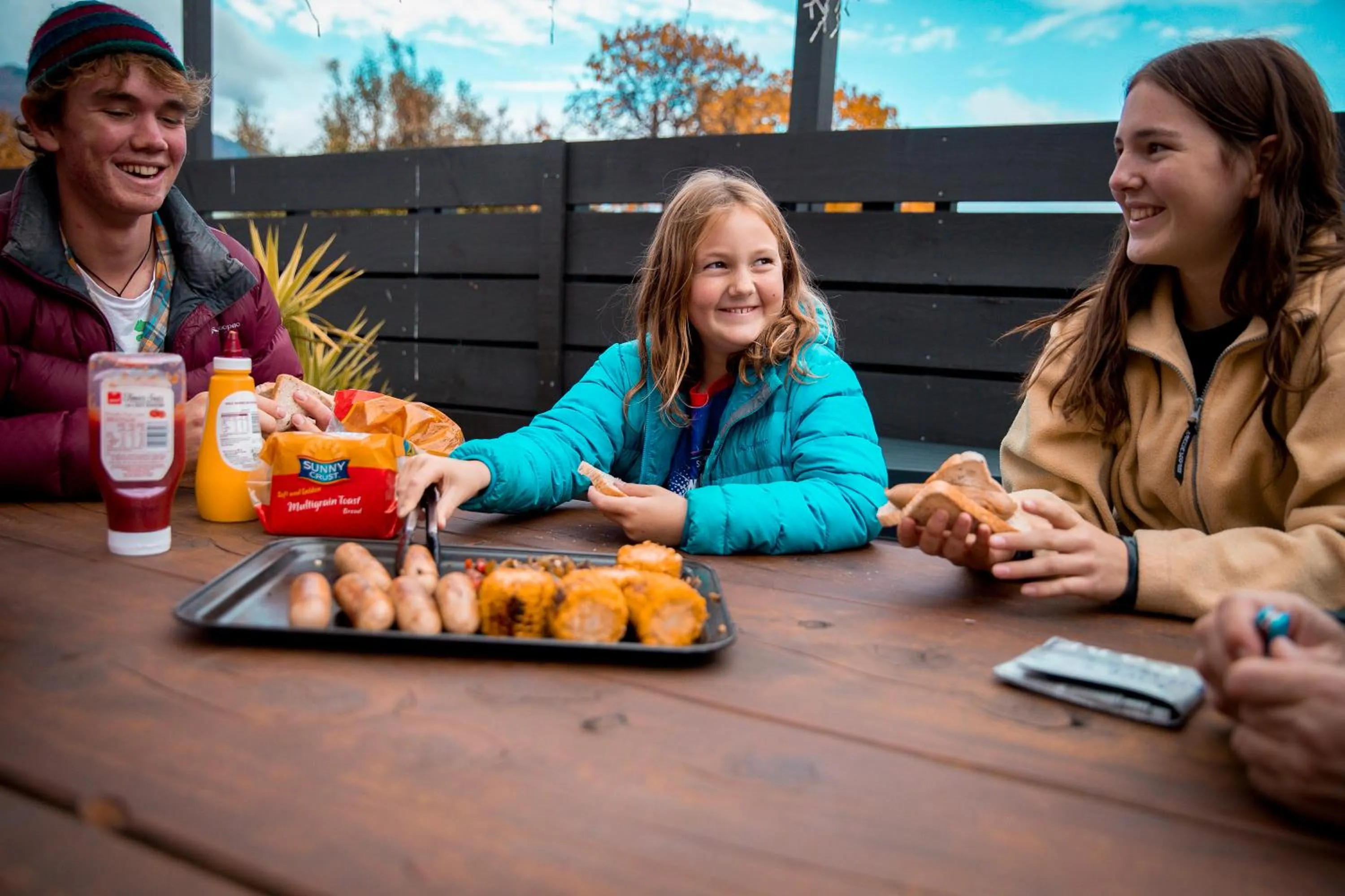 Patio in The Black Sheep Backpackers