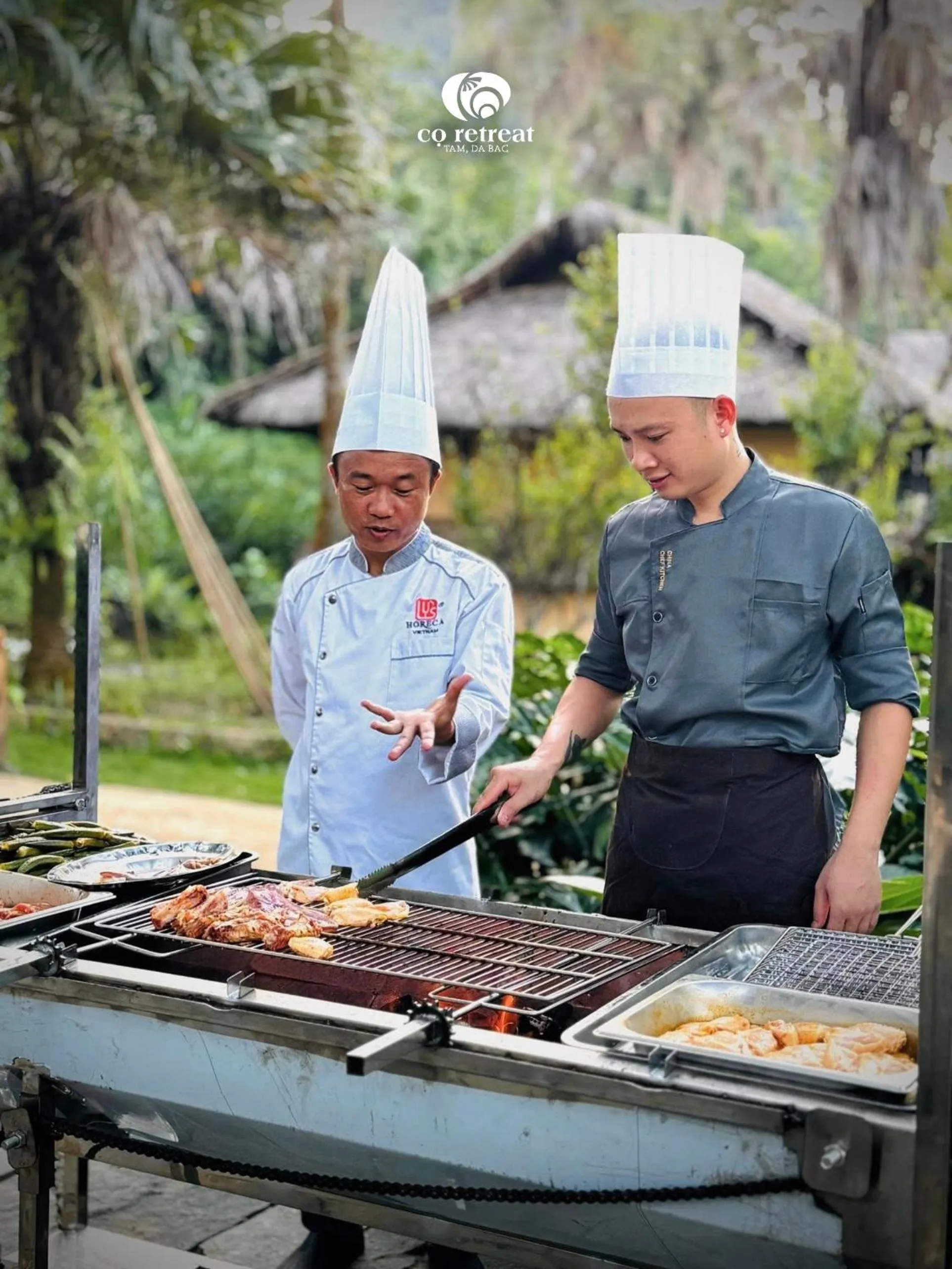 BBQ facilities in Cọ Retreat Da Bac