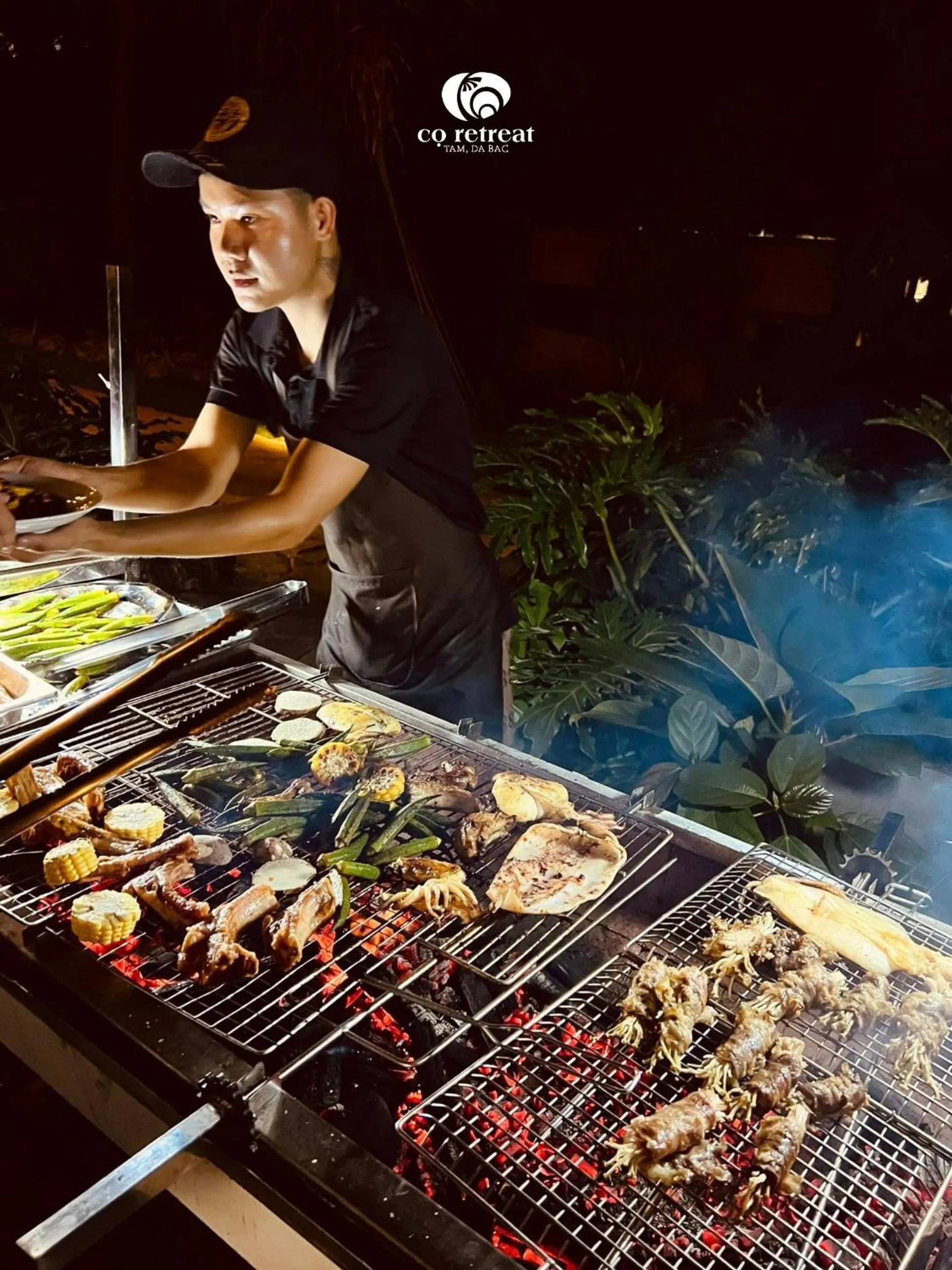 BBQ facilities in Cọ Retreat Da Bac
