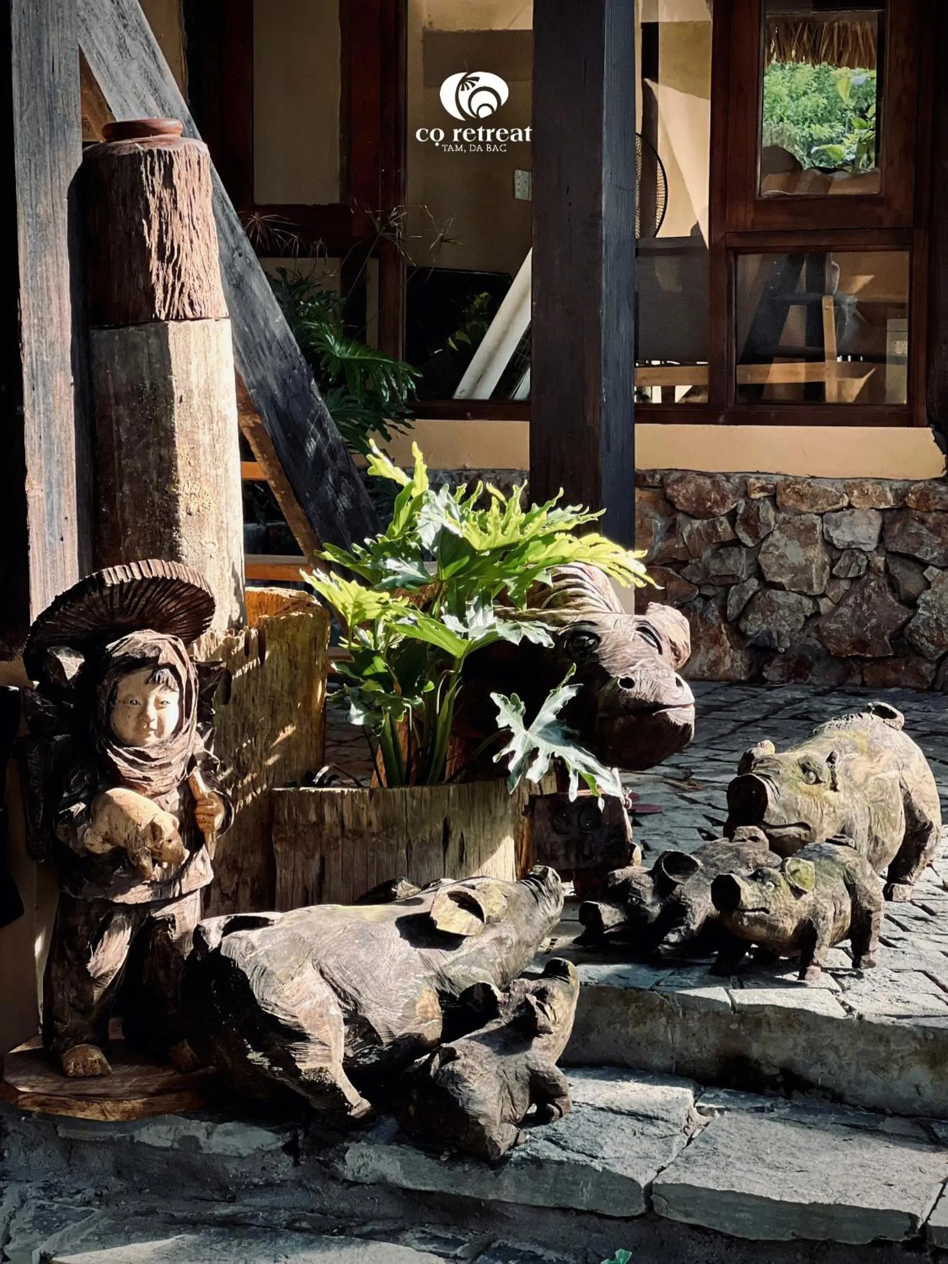 Garden in Cọ Retreat Da Bac