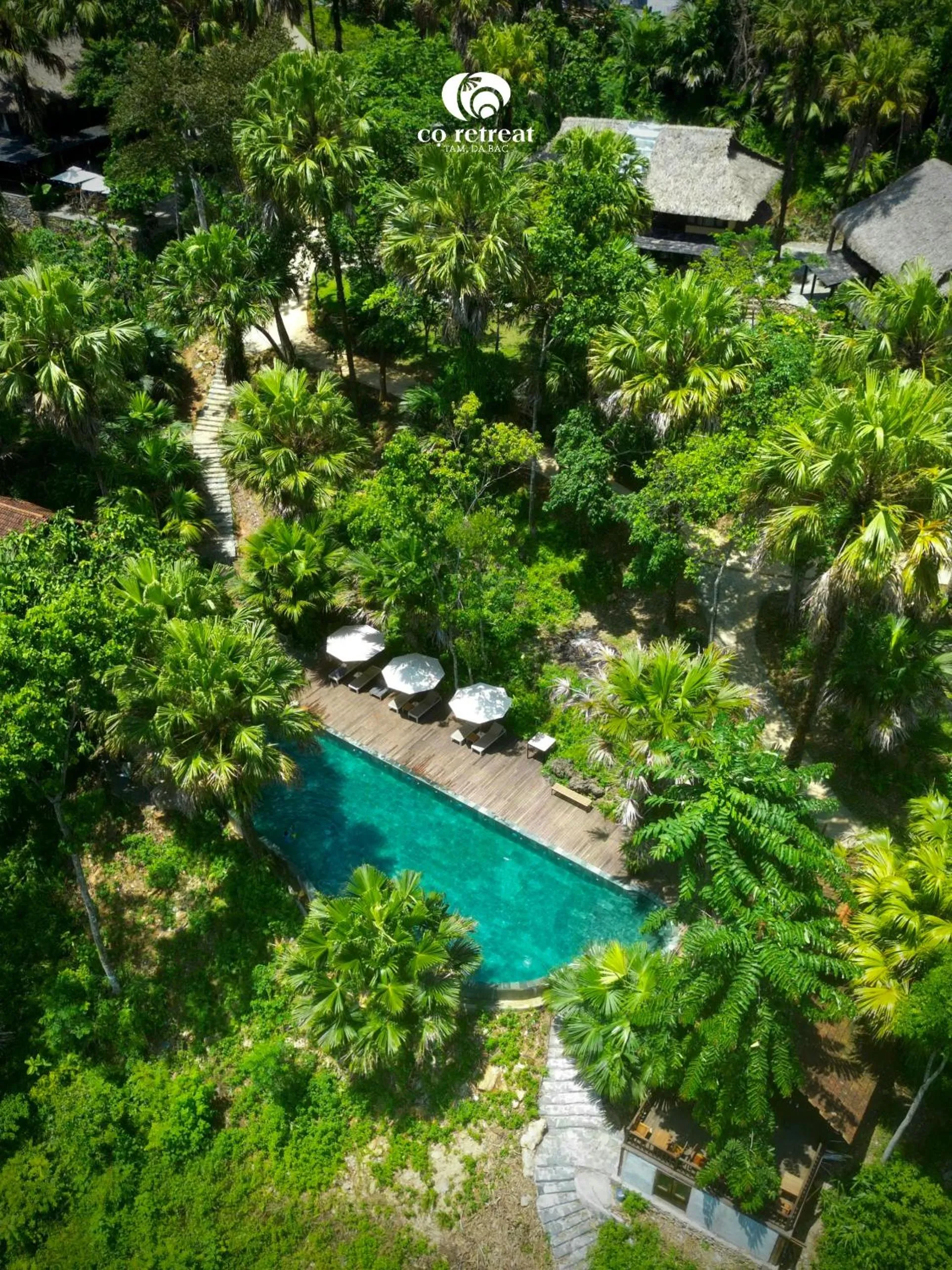 Bird's eye view in Cọ Retreat Da Bac