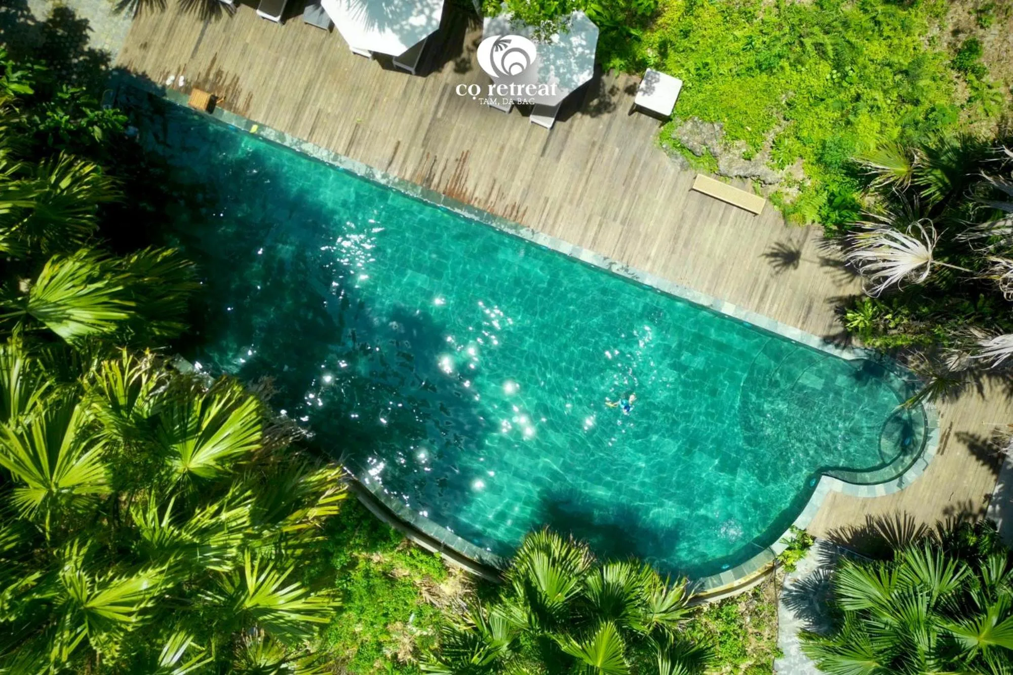 Bird's eye view in Cọ Retreat Da Bac