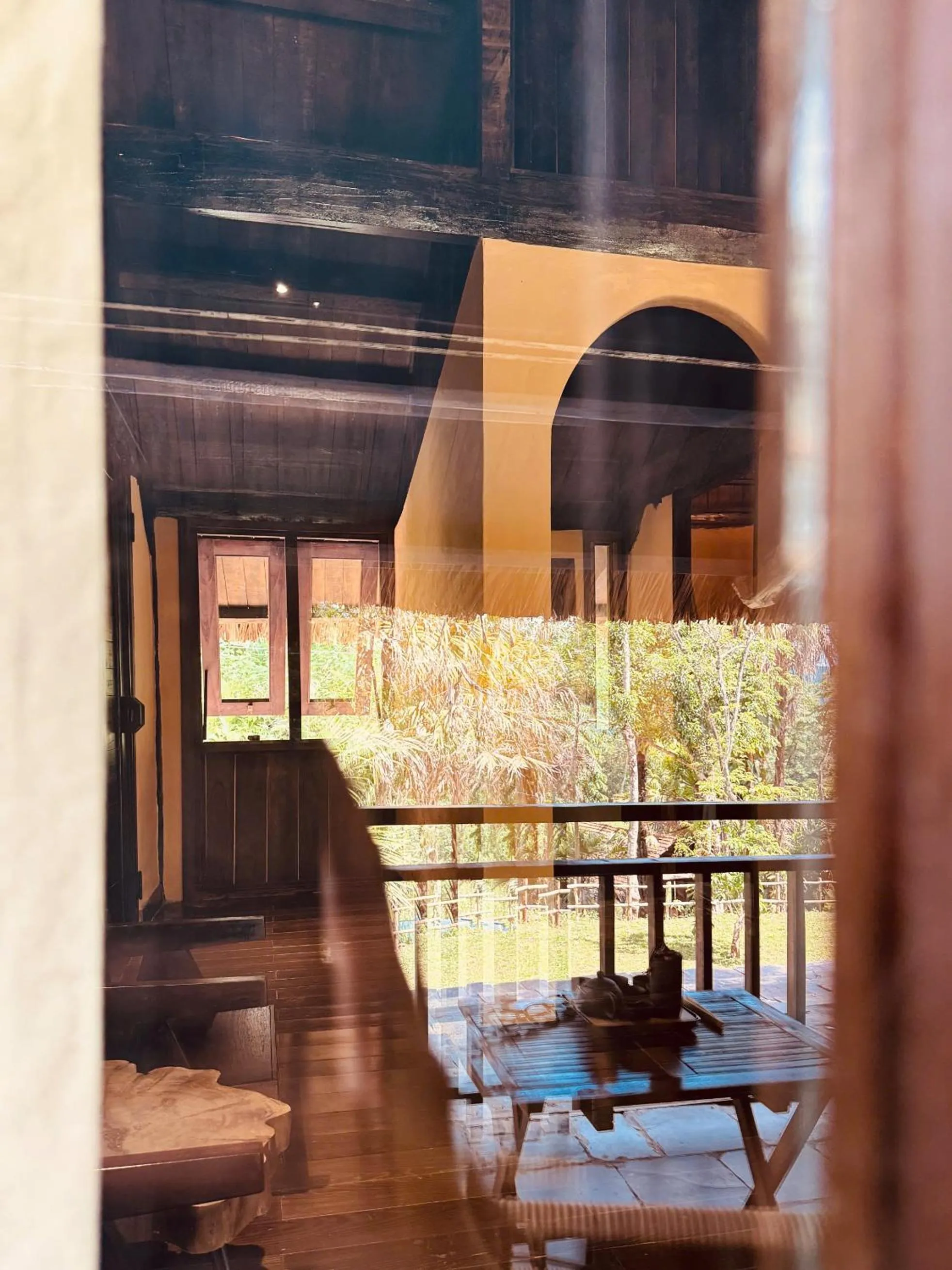 Seating area in Cọ Retreat Da Bac