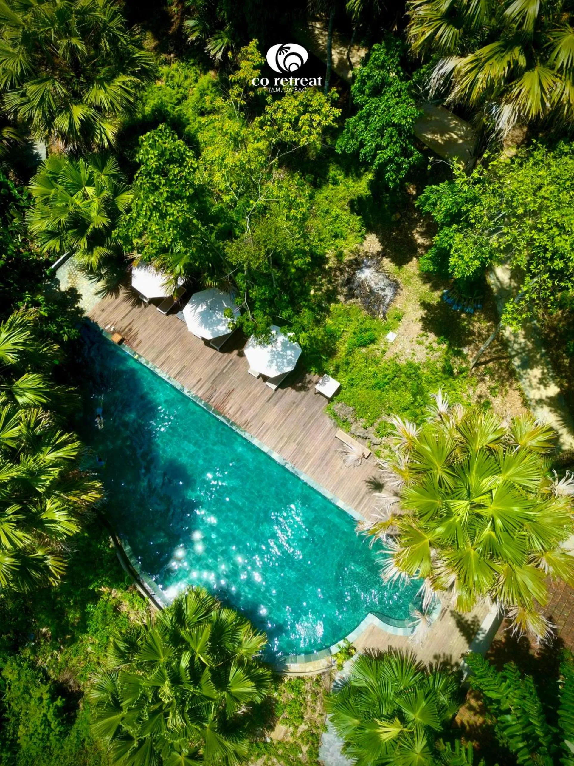 Swimming pool in Cọ Retreat Da Bac