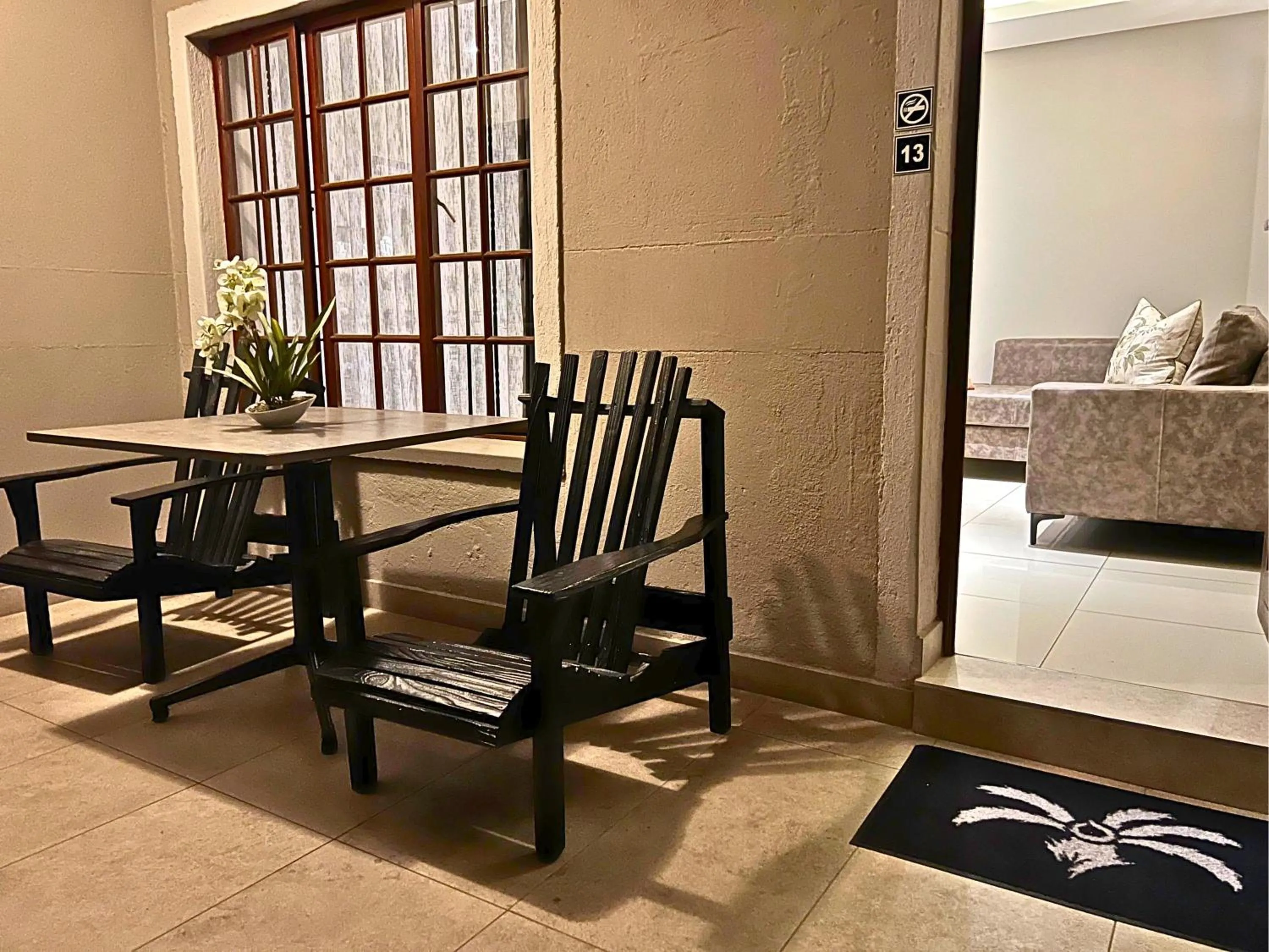 Patio in The Cycad Lodge & Chalets