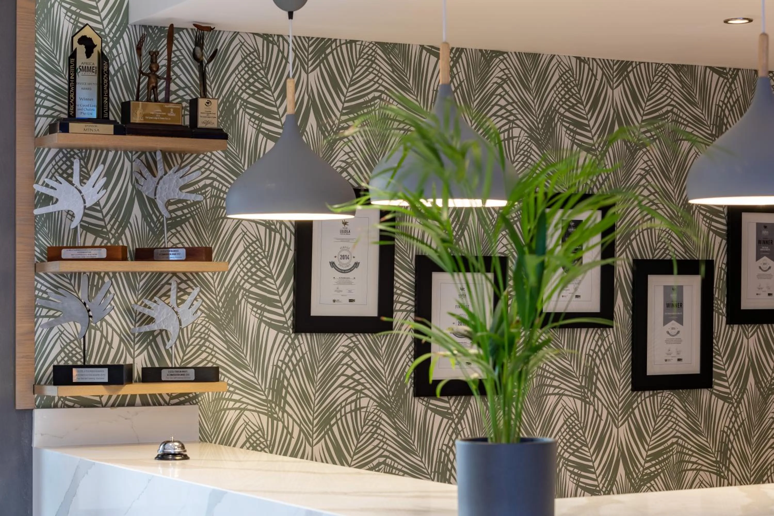 Lobby or reception in The Cycad Lodge & Chalets