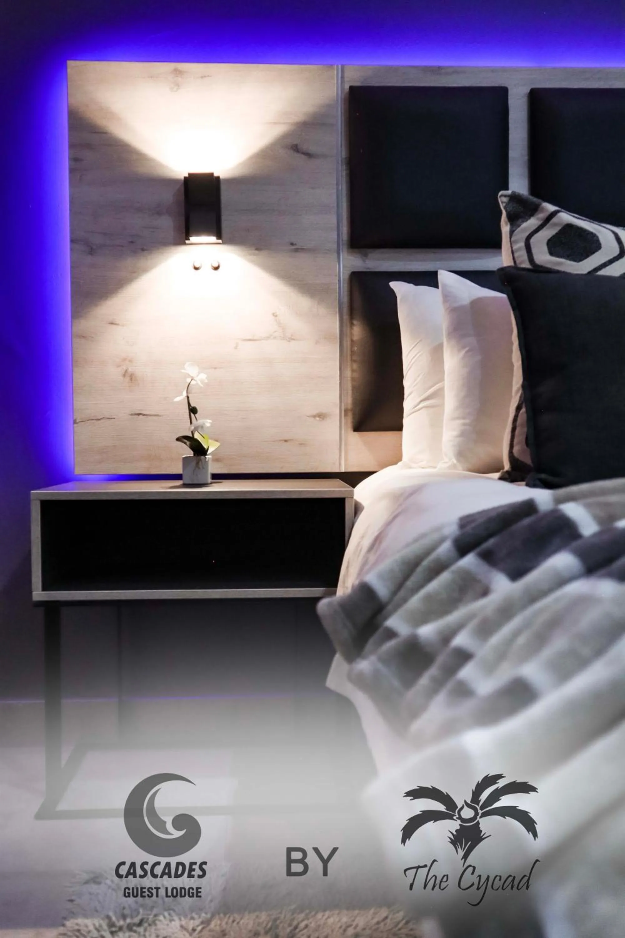 Bed in The Cycad Lodge & Chalets