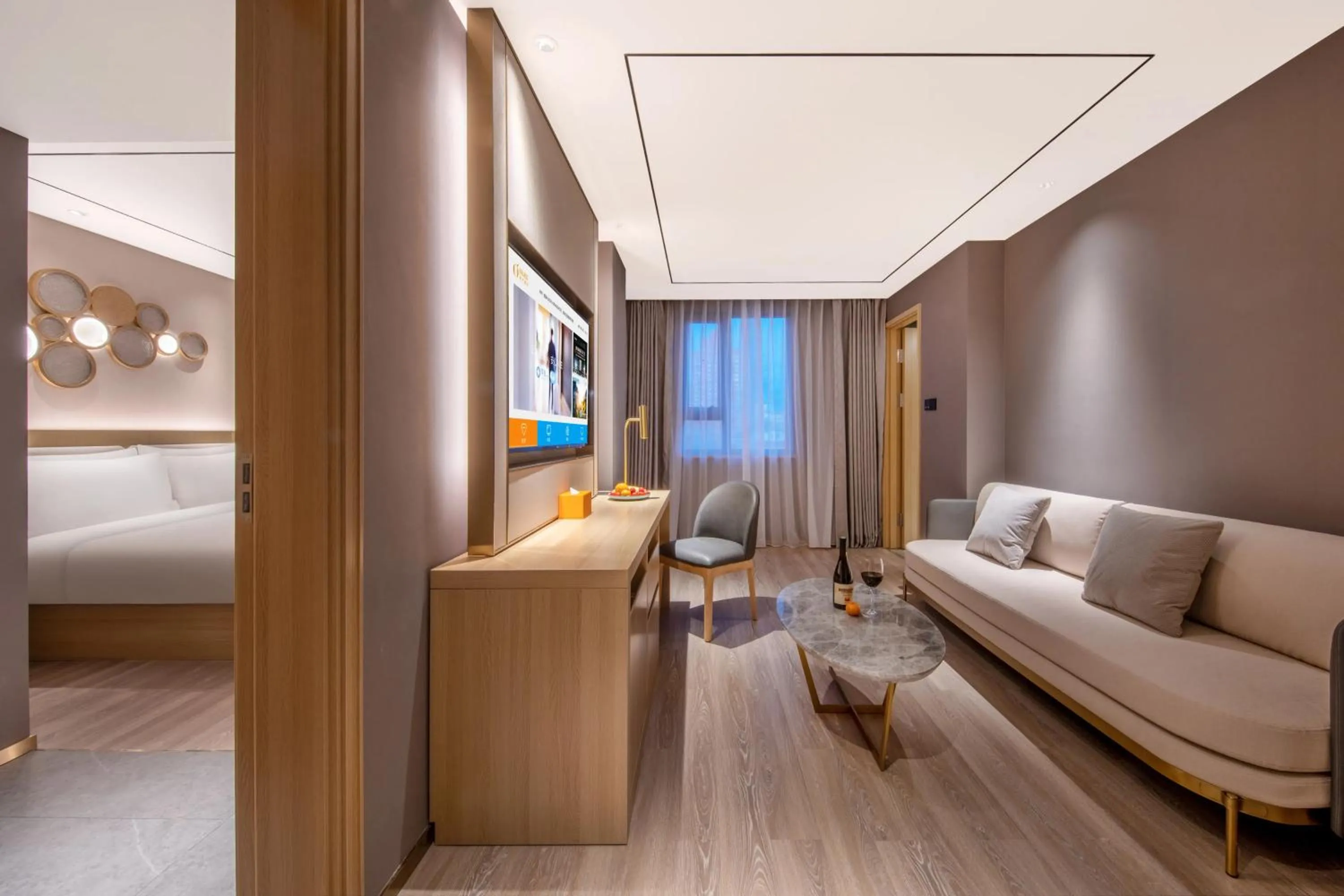 Bed in Orange Hotel Beijing West Railway Station