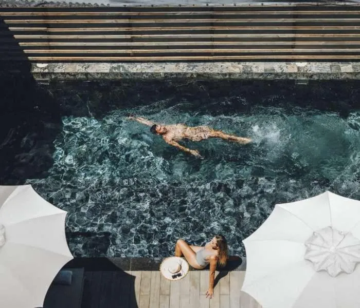 Swimming pool in Hotel Le Saint Pierre ÎLe De La Reunion.