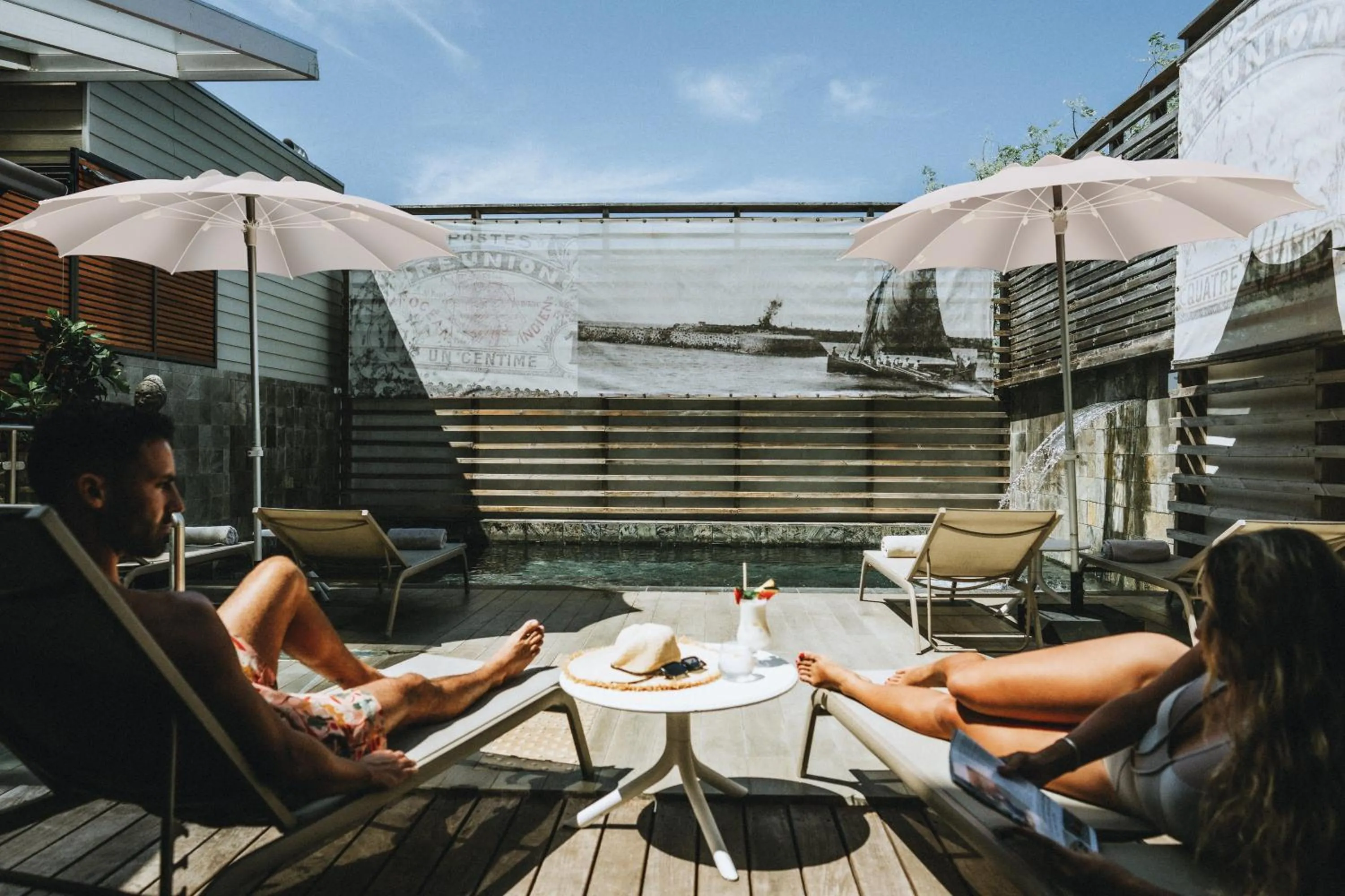 Swimming pool in Hotel Le Saint Pierre ÎLe De La Reunion.