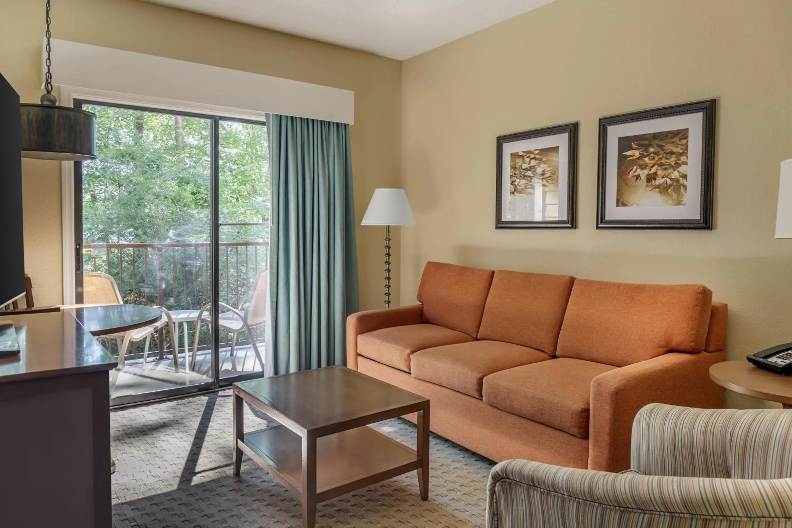 Living room in Hilton Vacation Club Laurel Crest Pigeon Forge