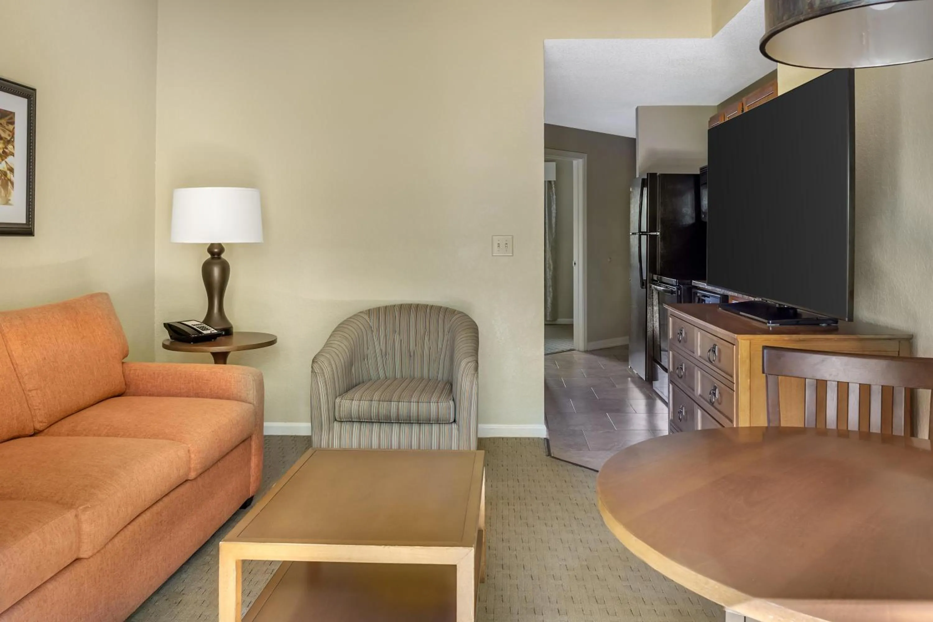 Living room in Hilton Vacation Club Laurel Crest Pigeon Forge