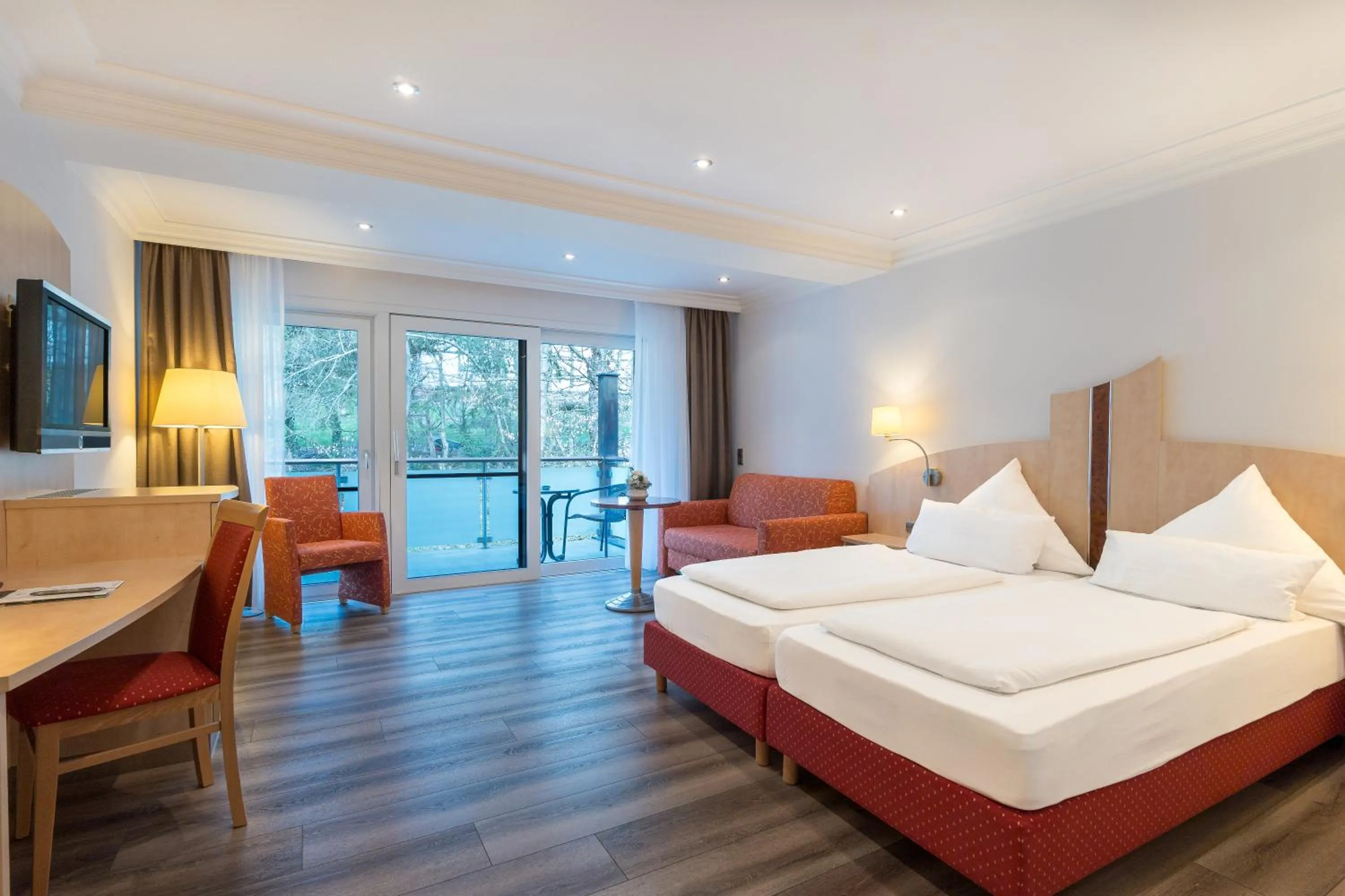 Bed in Landhotel Heimathenhof