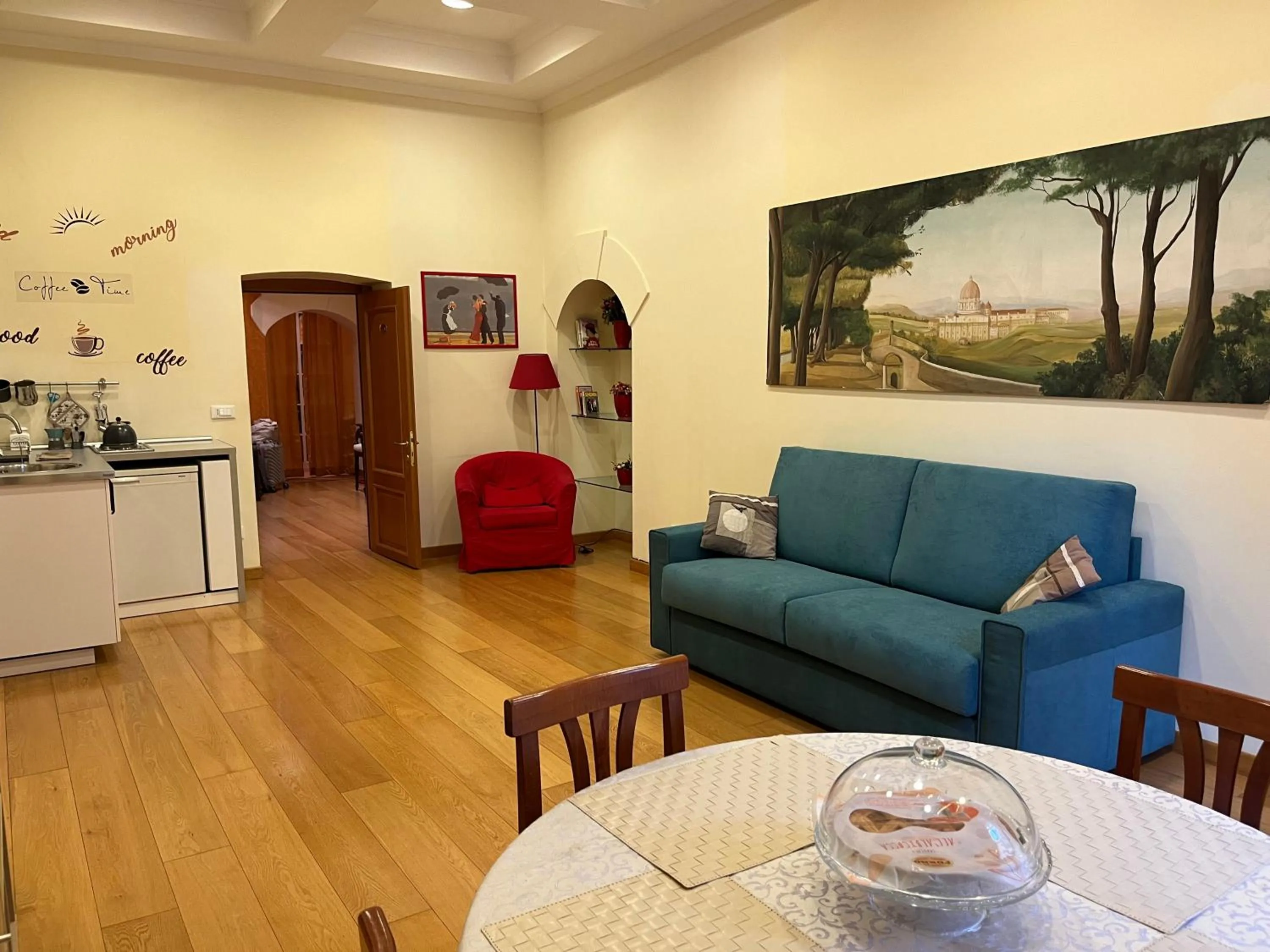 Living room in I Prati di Roma Suites