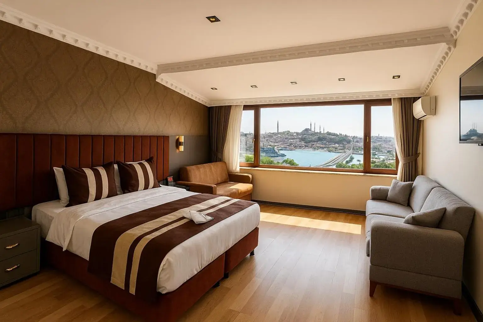Deluxe Double Room with Sea View in Blue Istanbul Hotel Taksim Deluxe Double Room with Sea View in Blue Istanbul Hotel Taksim