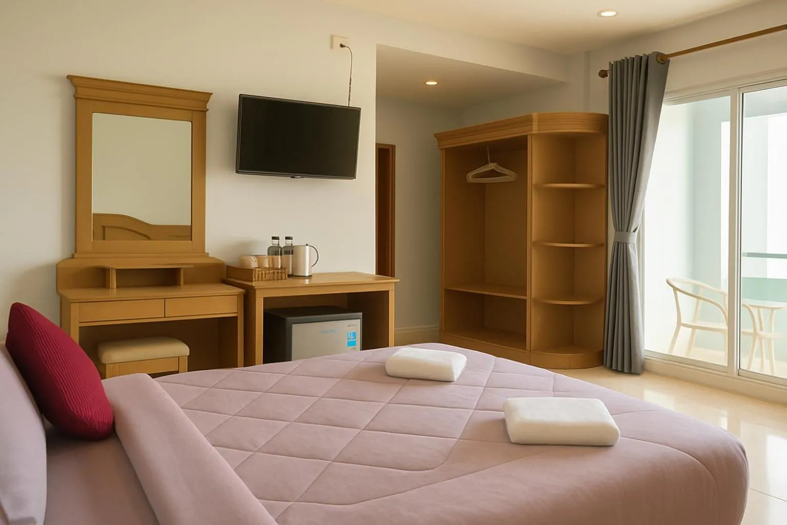 Bed in Srisuksan Klong Muang Beach