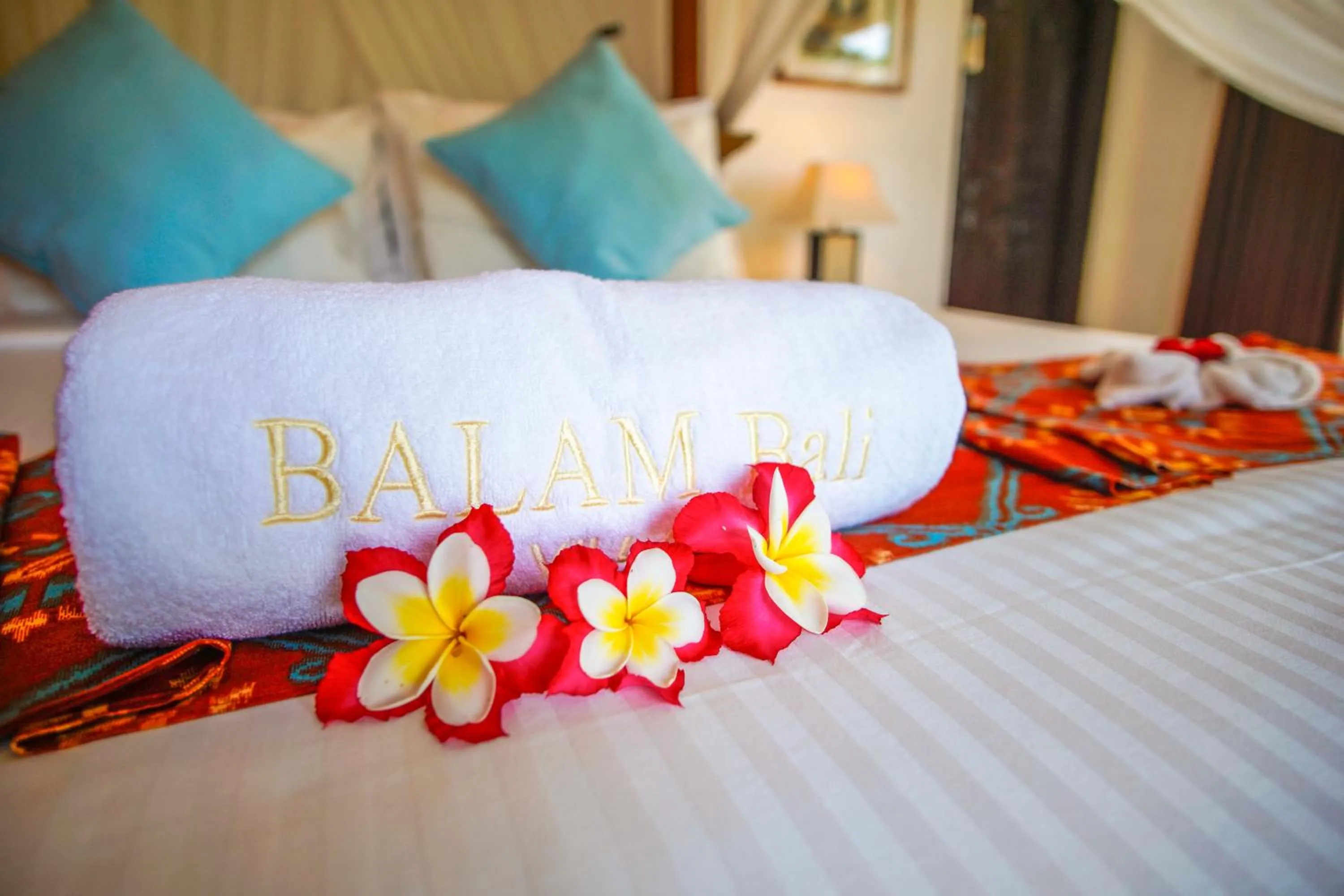 Bed in Balam Bali Villa