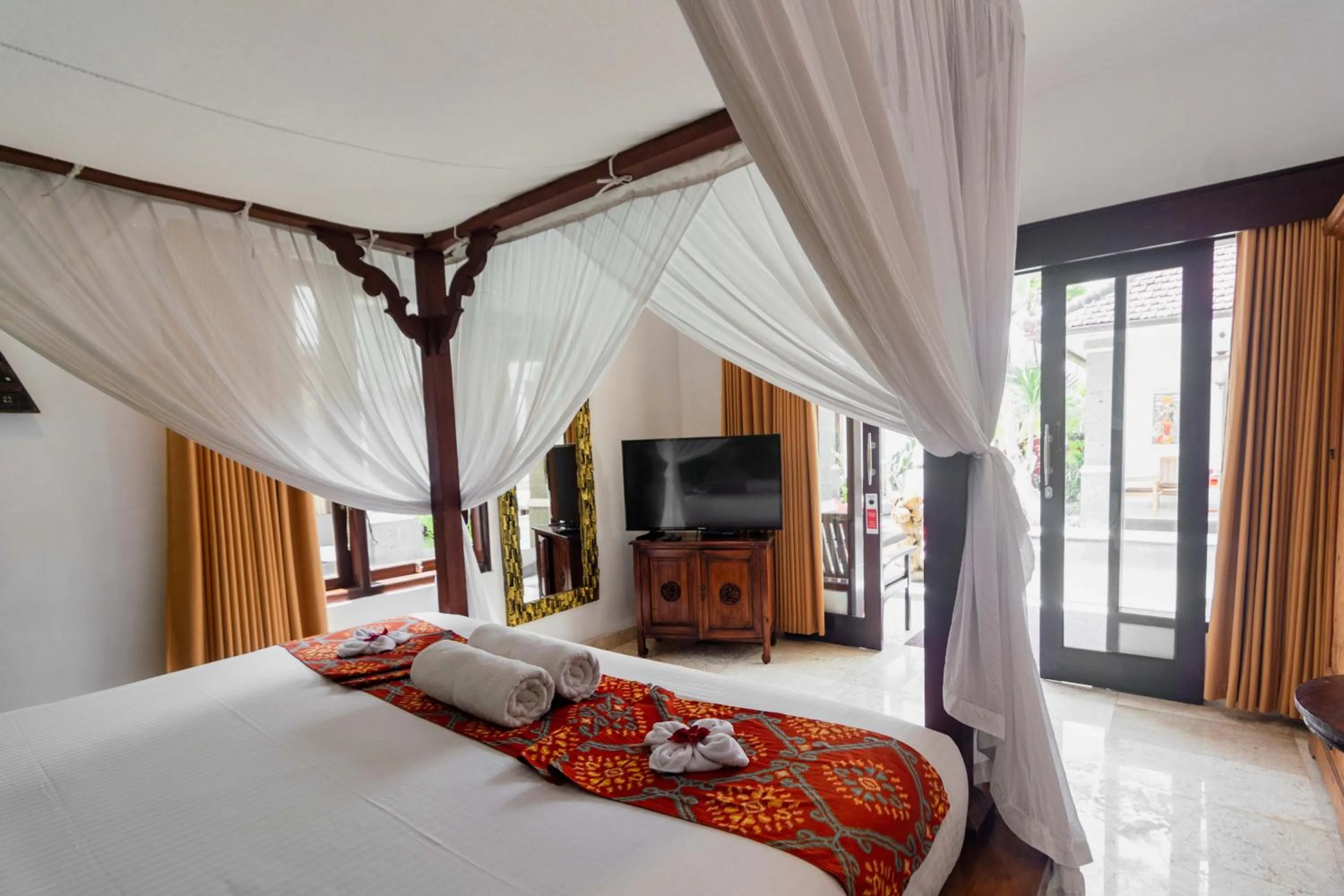 Bed in Balam Bali Villa