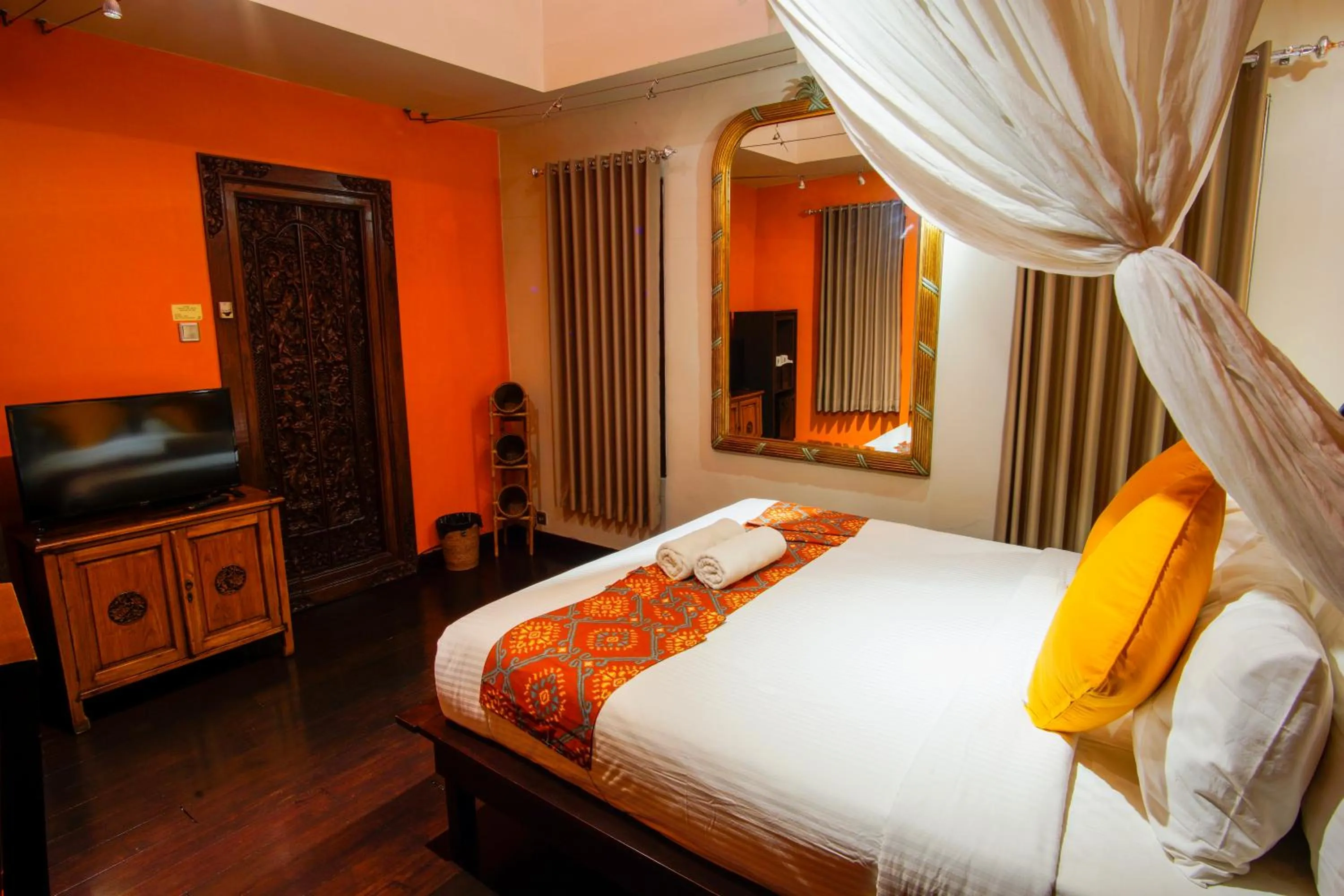 Bed in Balam Bali Villa