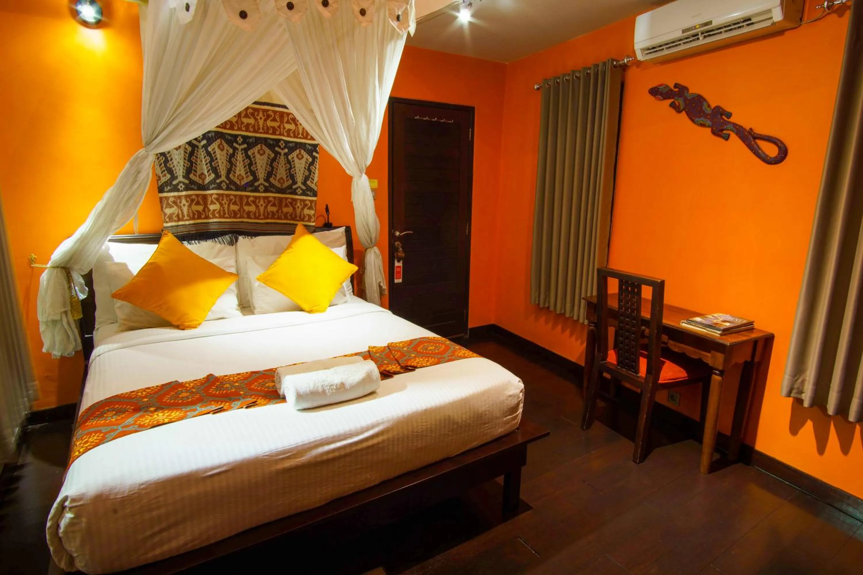 Bed in Balam Bali Villa